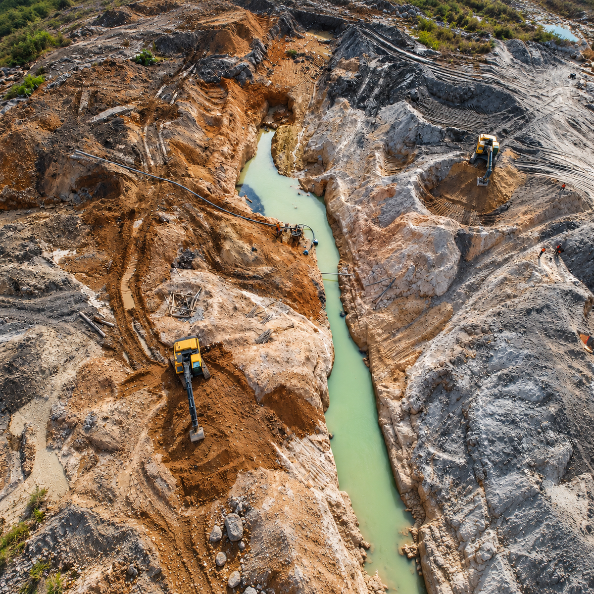 Mines de diamants abandonnées : les cicatrices du luxe