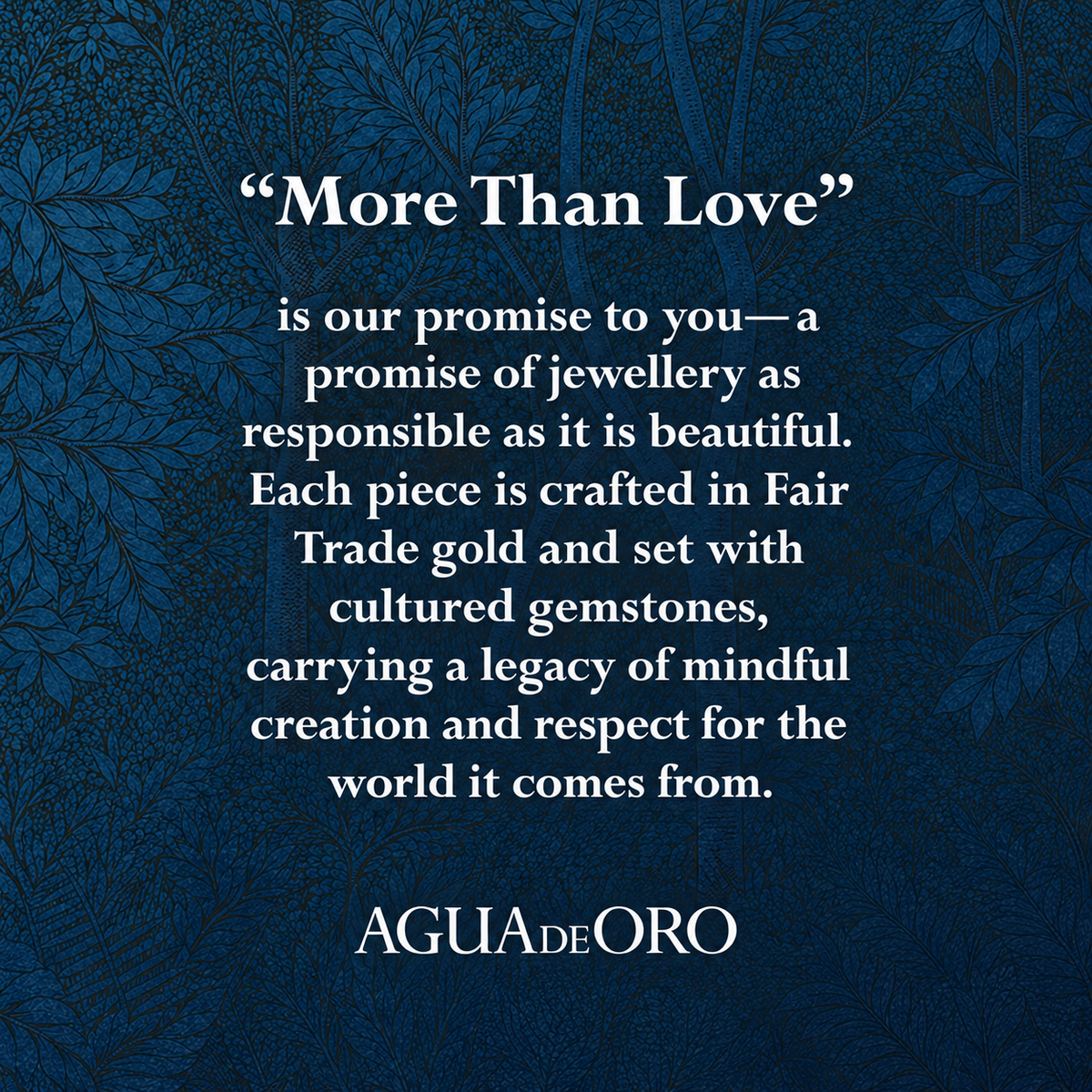 More Than Love : La promesse d’AGUAdeORO