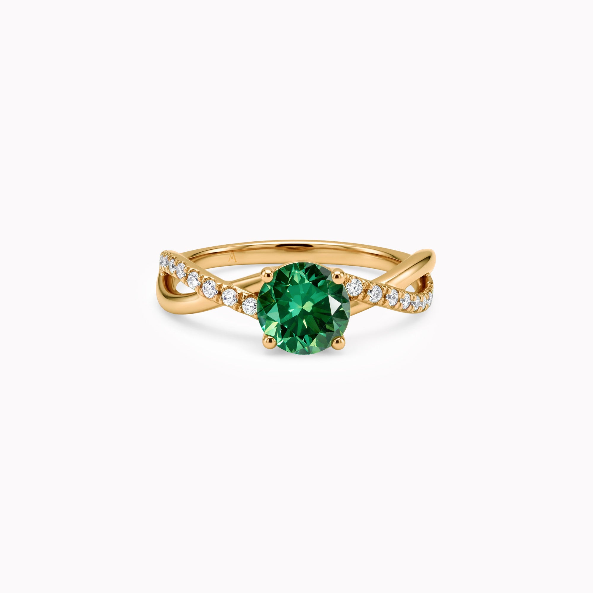 Féeriquement Coquette - esmeralda 1.00 ct - oro amarillo 18k