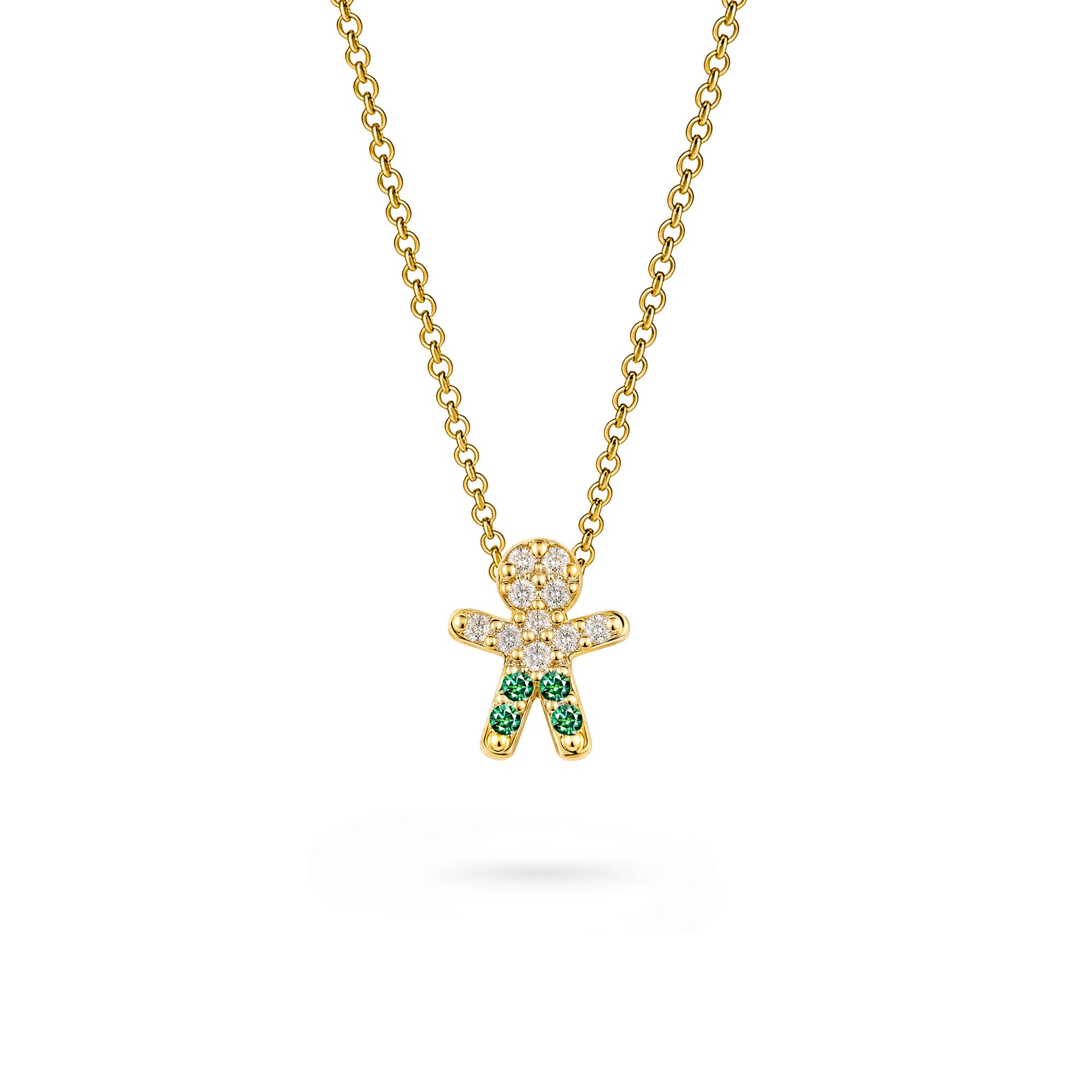 The Little One – Green Jeans | Necklace Yellow Gold 18k