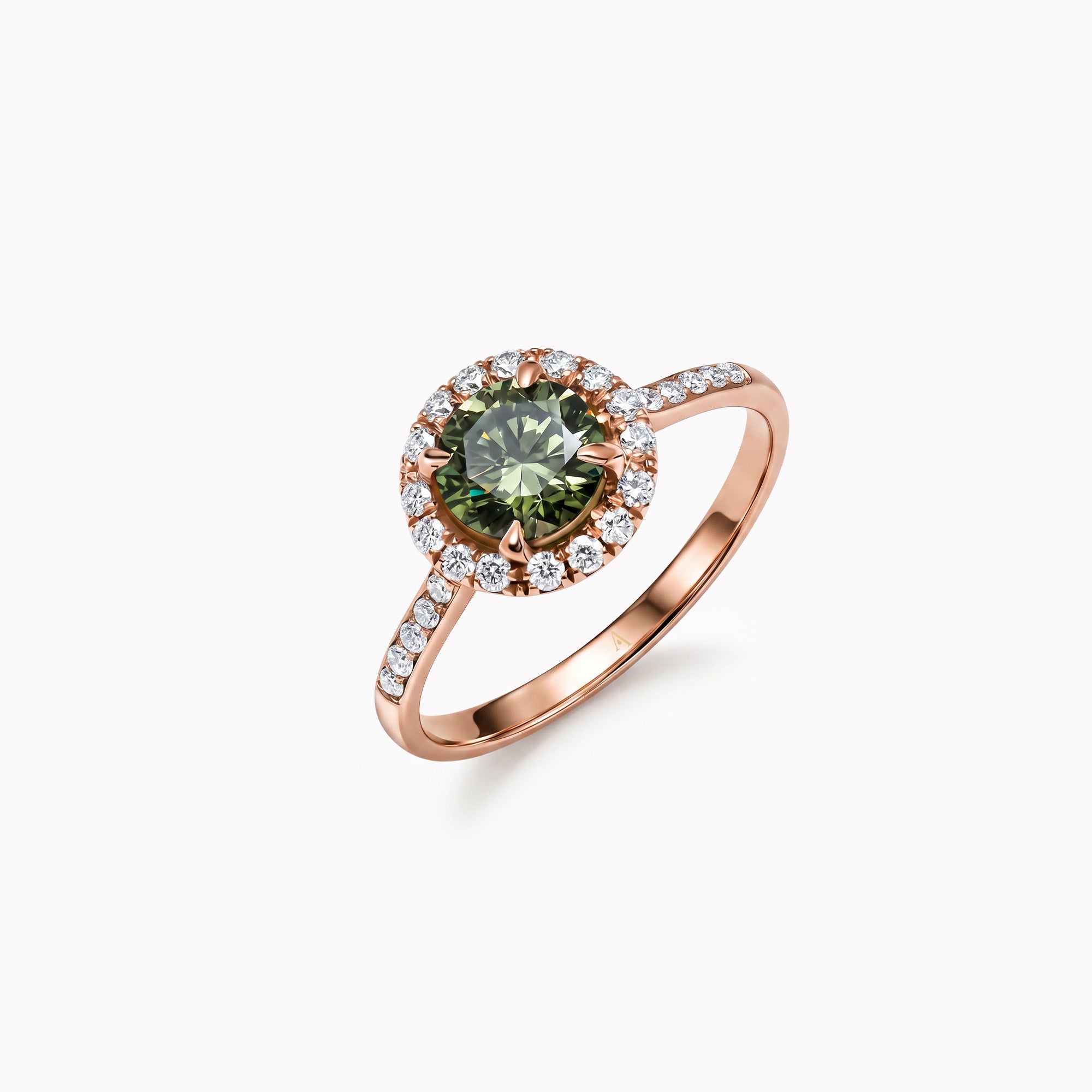 The Fancy Funkee Girl Green 0.75 carats - Red Gold 18k