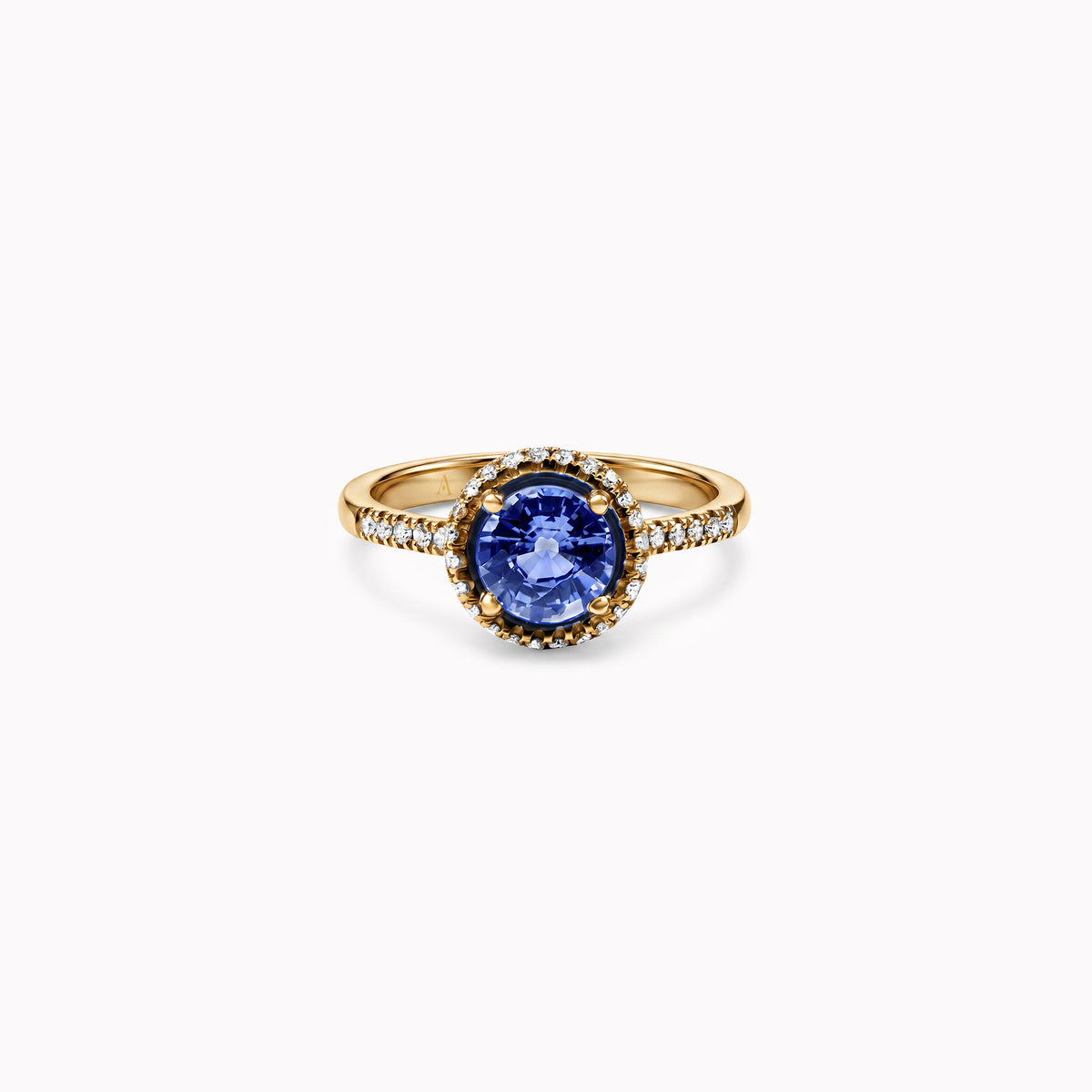 Pretty Blue Eyes – 0.80 ct – 18k yellow gold