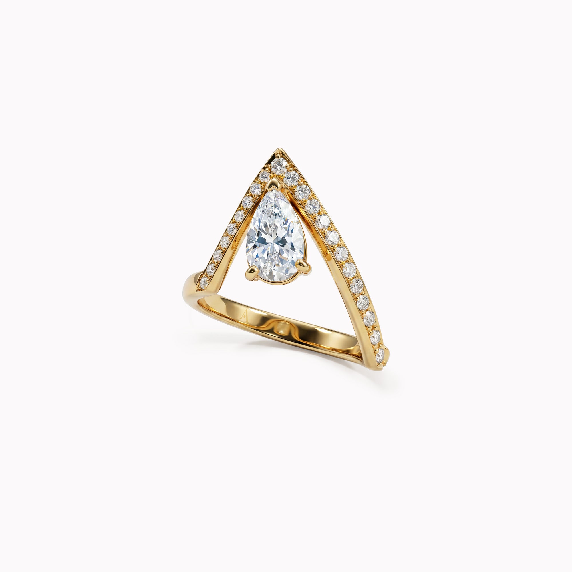 The A-Ring 1.00 carat - Yellow Gold 18K