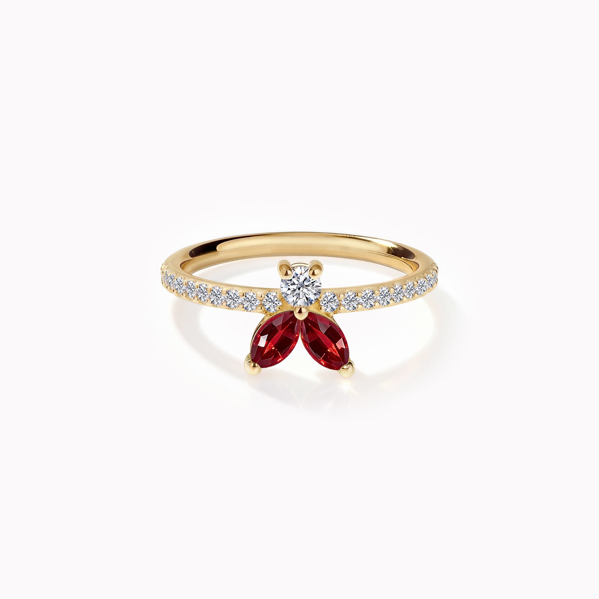 The Fancy Little Bee Rubis - Gelbgold 18K
