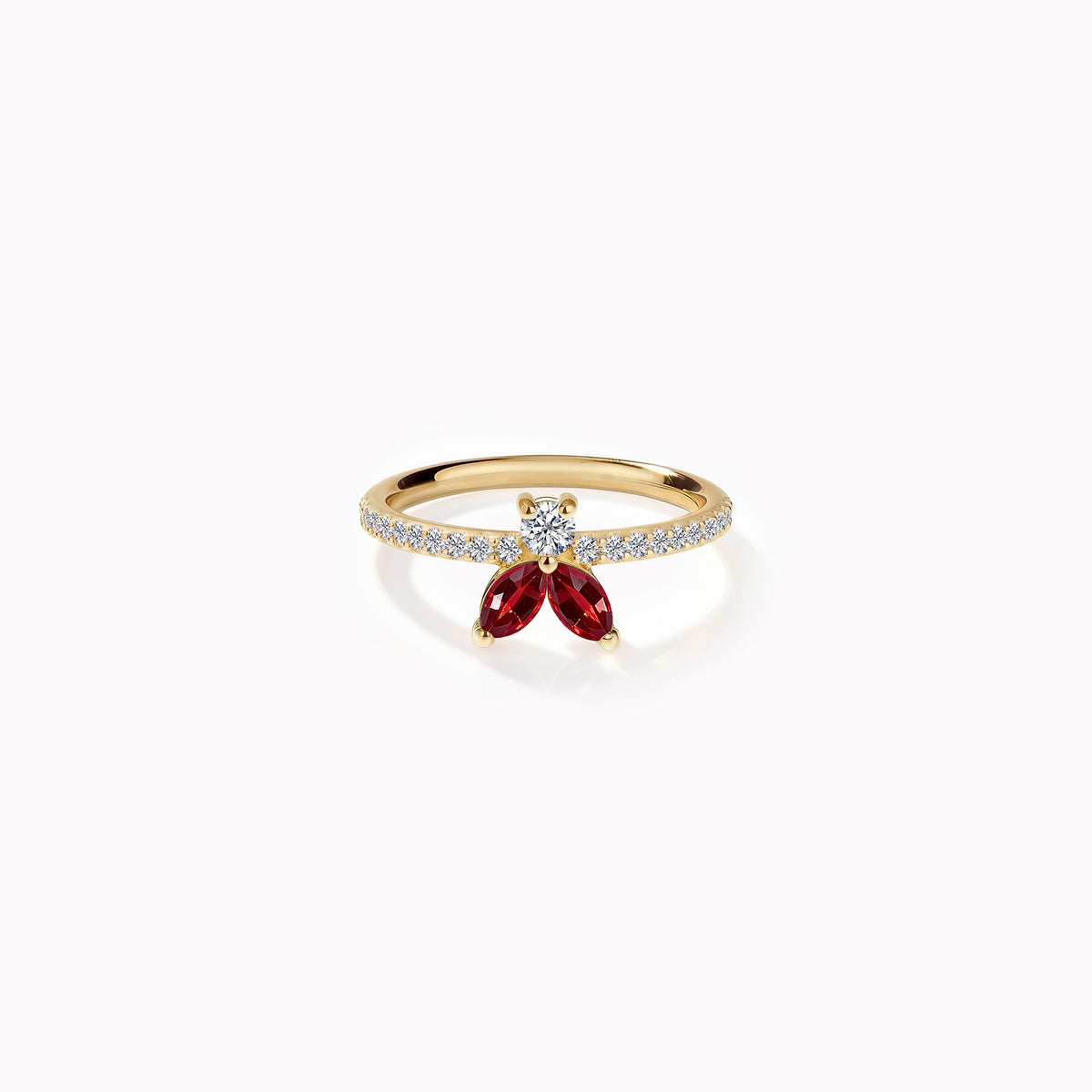 The Fancy Little Bee Rubis - or jaune 18k