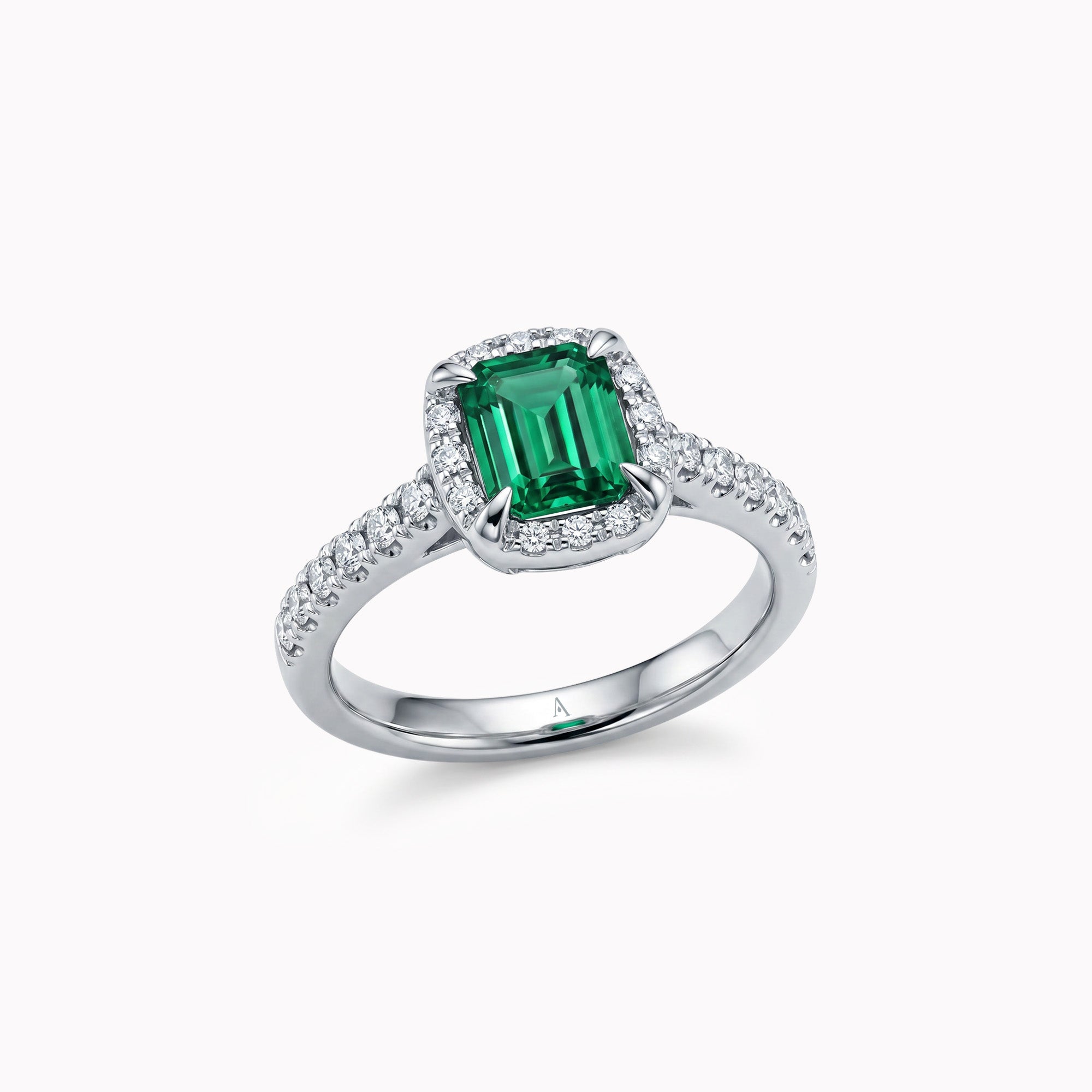 Mille nuances de vert - 0.50 carat - Platinum 950