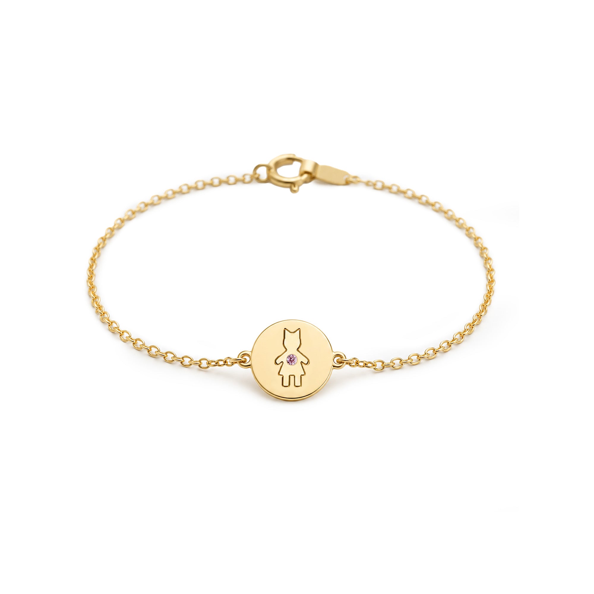 The Little Muse – Blue Diamond | Bracelet Yellow Gold 18k