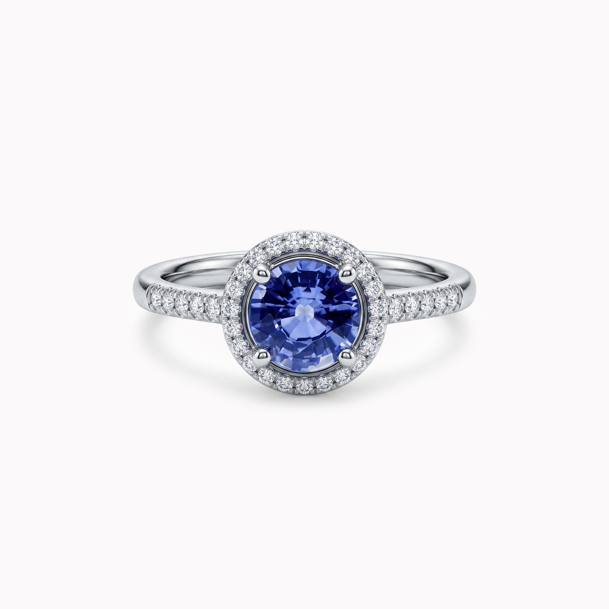 Pretty Blue Eyes - 0.80 carat - Platinum 950