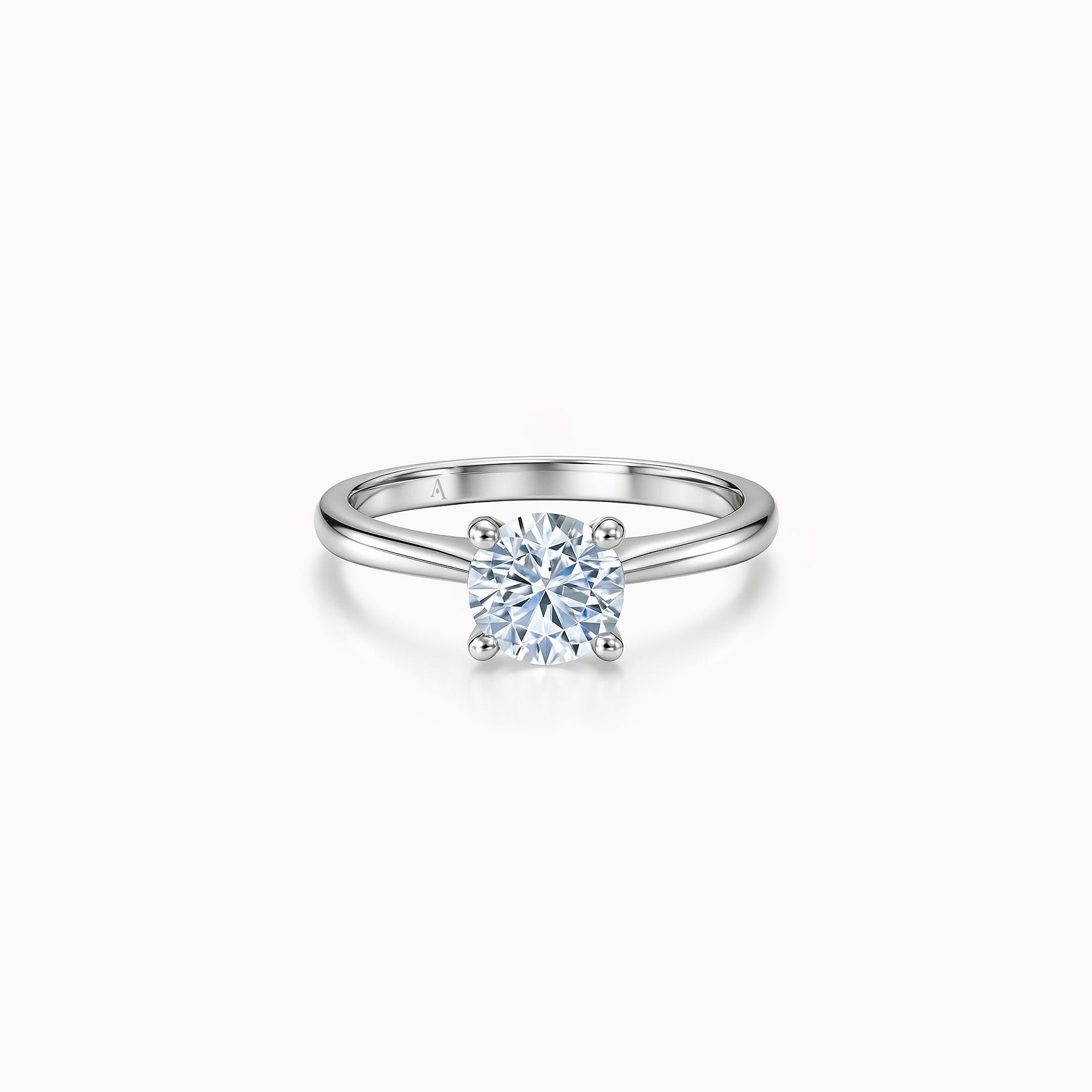 The V-Shape XL 1.00 Karat - Weissgold 18 K