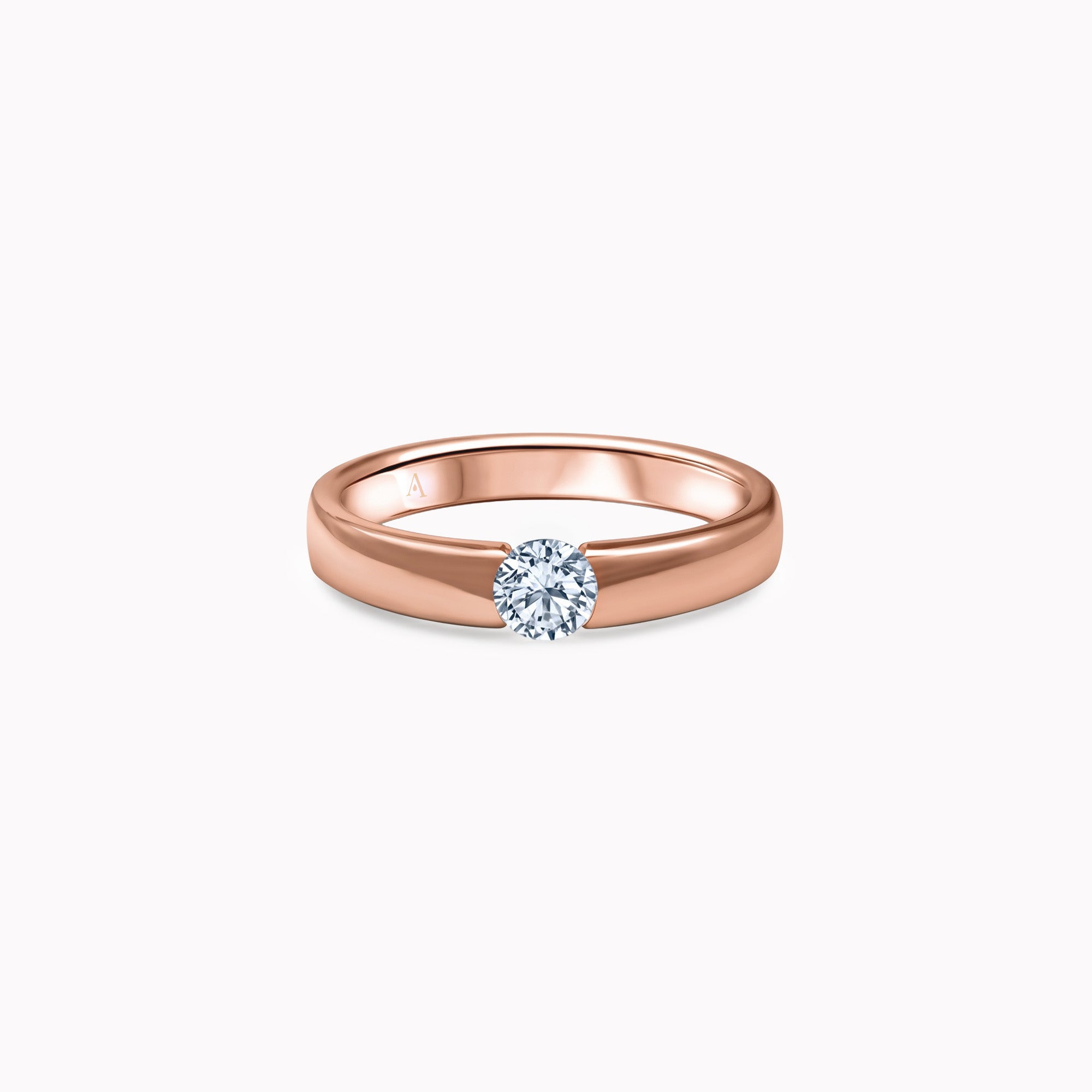 The Minimalist Lady 0.30 Quilates - oro rojo 18k