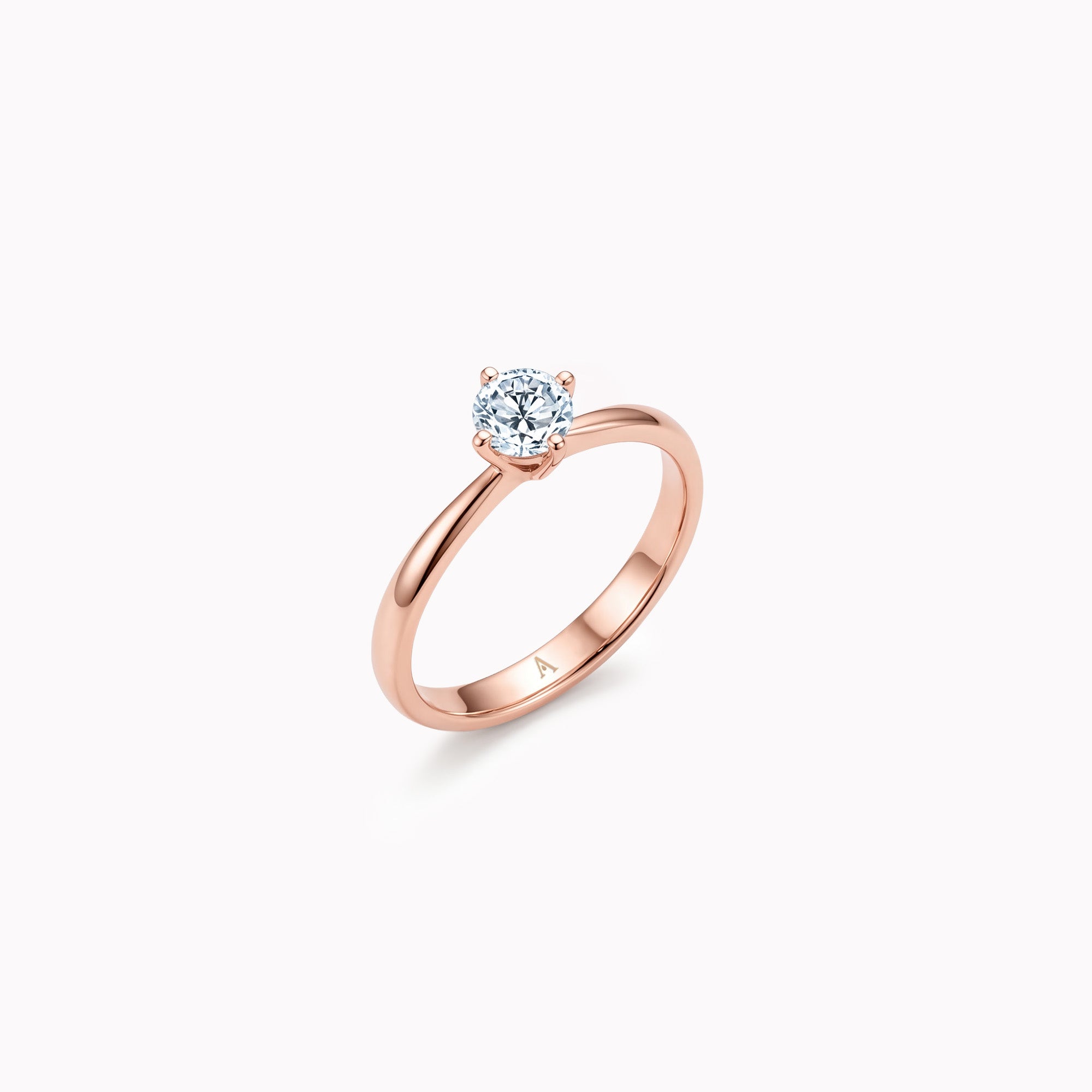 Miss Simplicité (L) - 0.50 Quilates - oro rojo 18k
