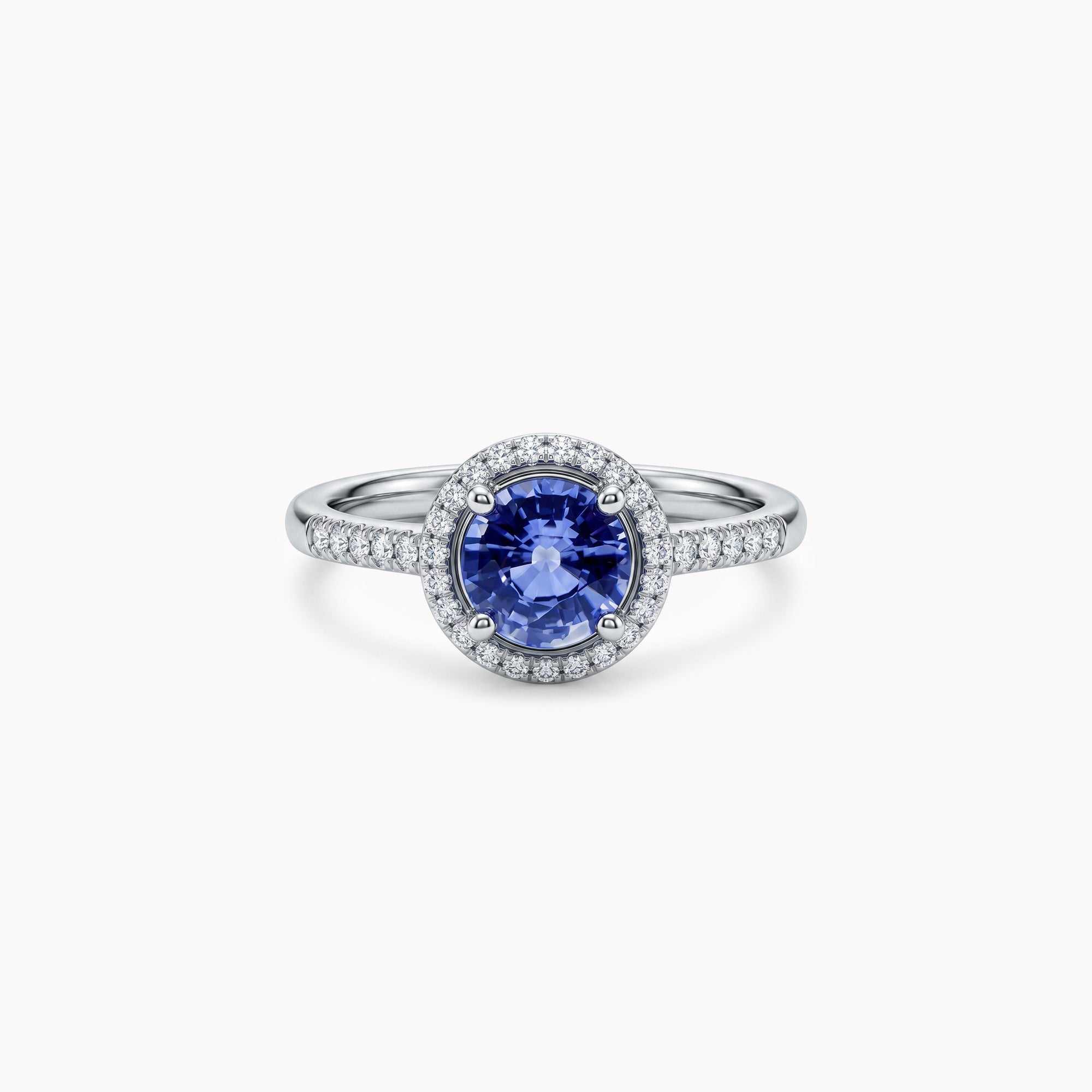 Pretty Blue Eyes - 0.80 carat - Platinum 950