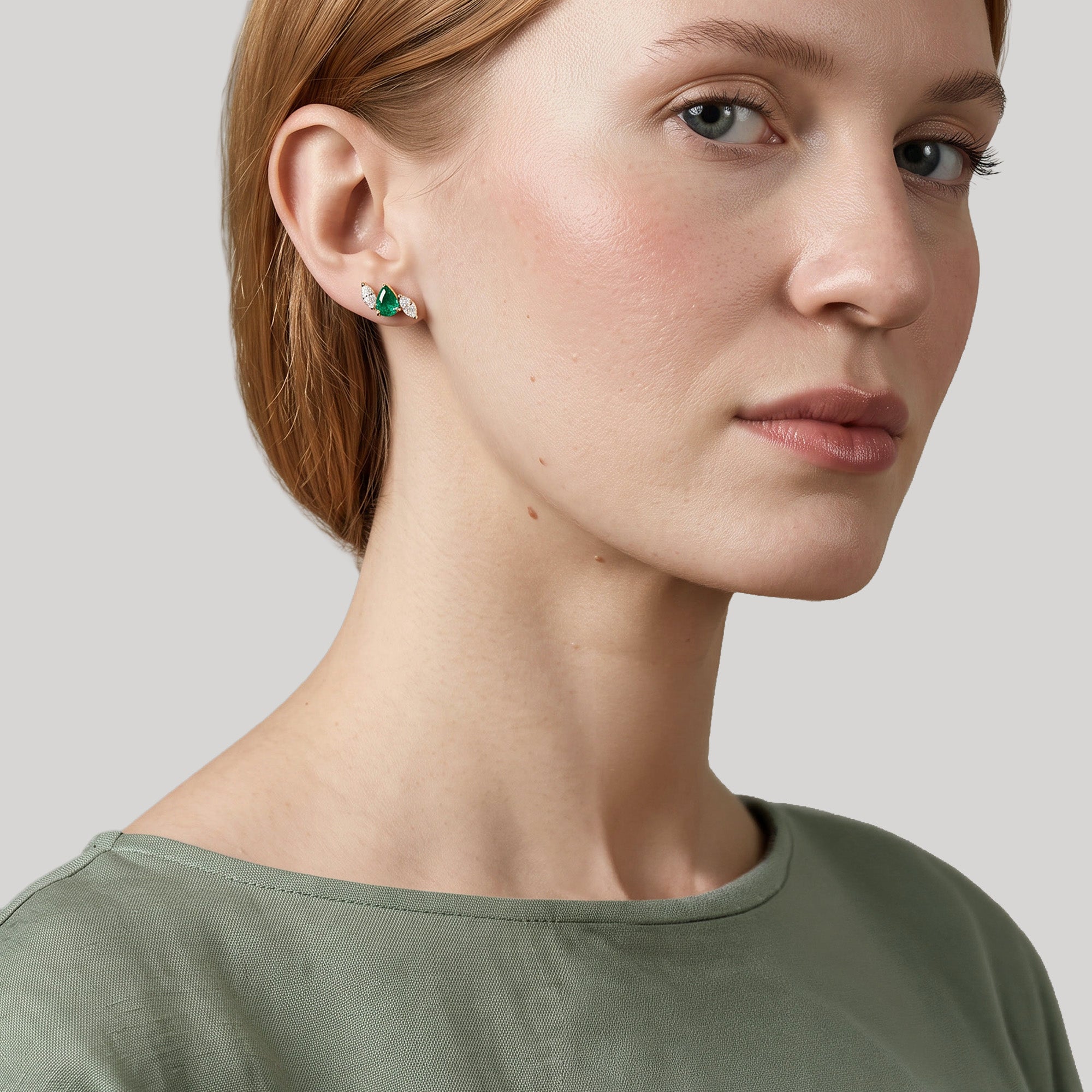 Pendientes Wild Forest - oro amarillo 18k
