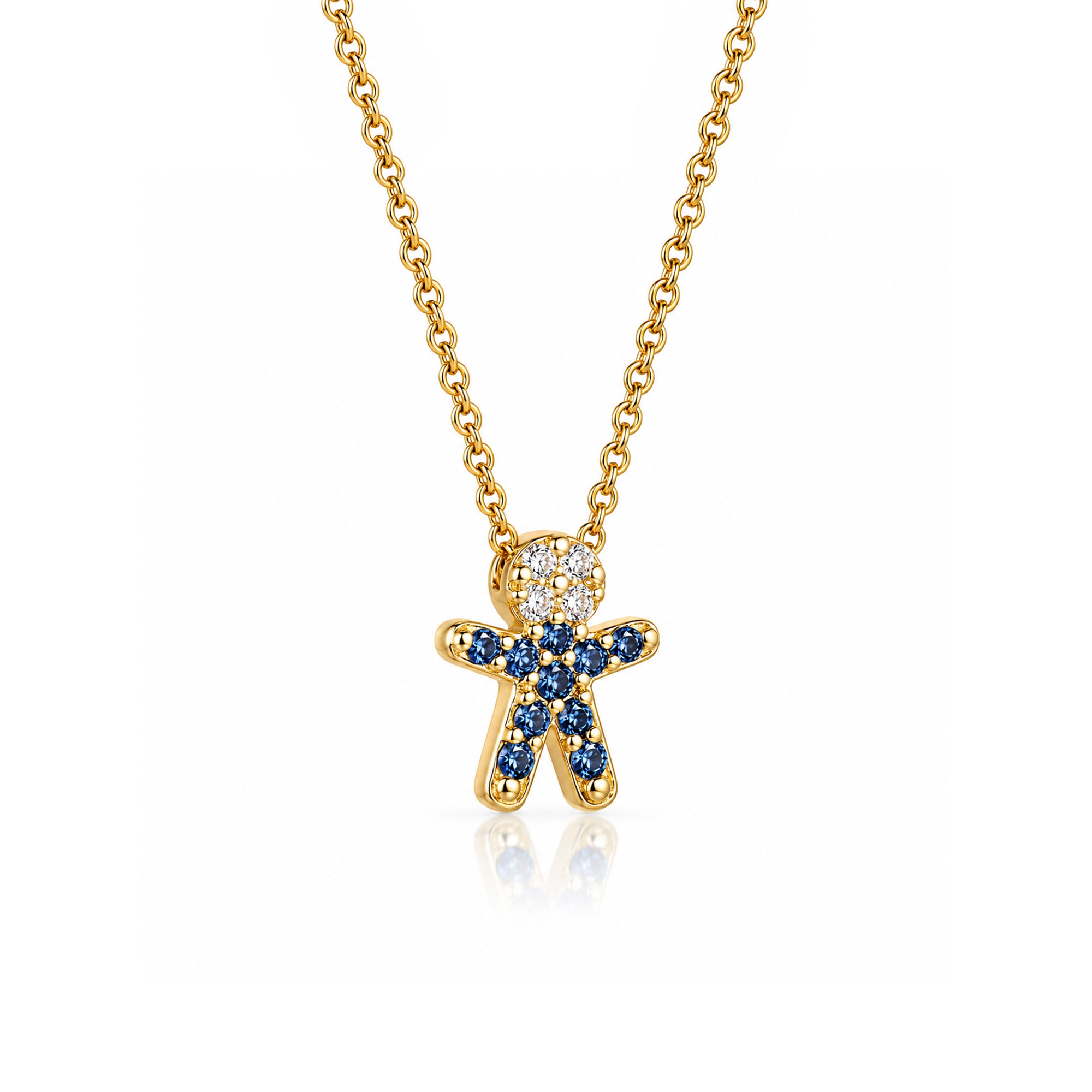 The Little One – Blue Outfit | oro amarillo 18k