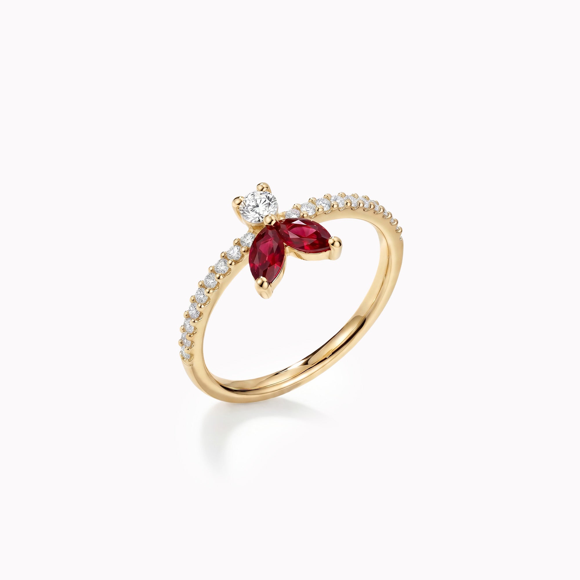 The Fancy Little Bee Rubis - Gelbgold 18K