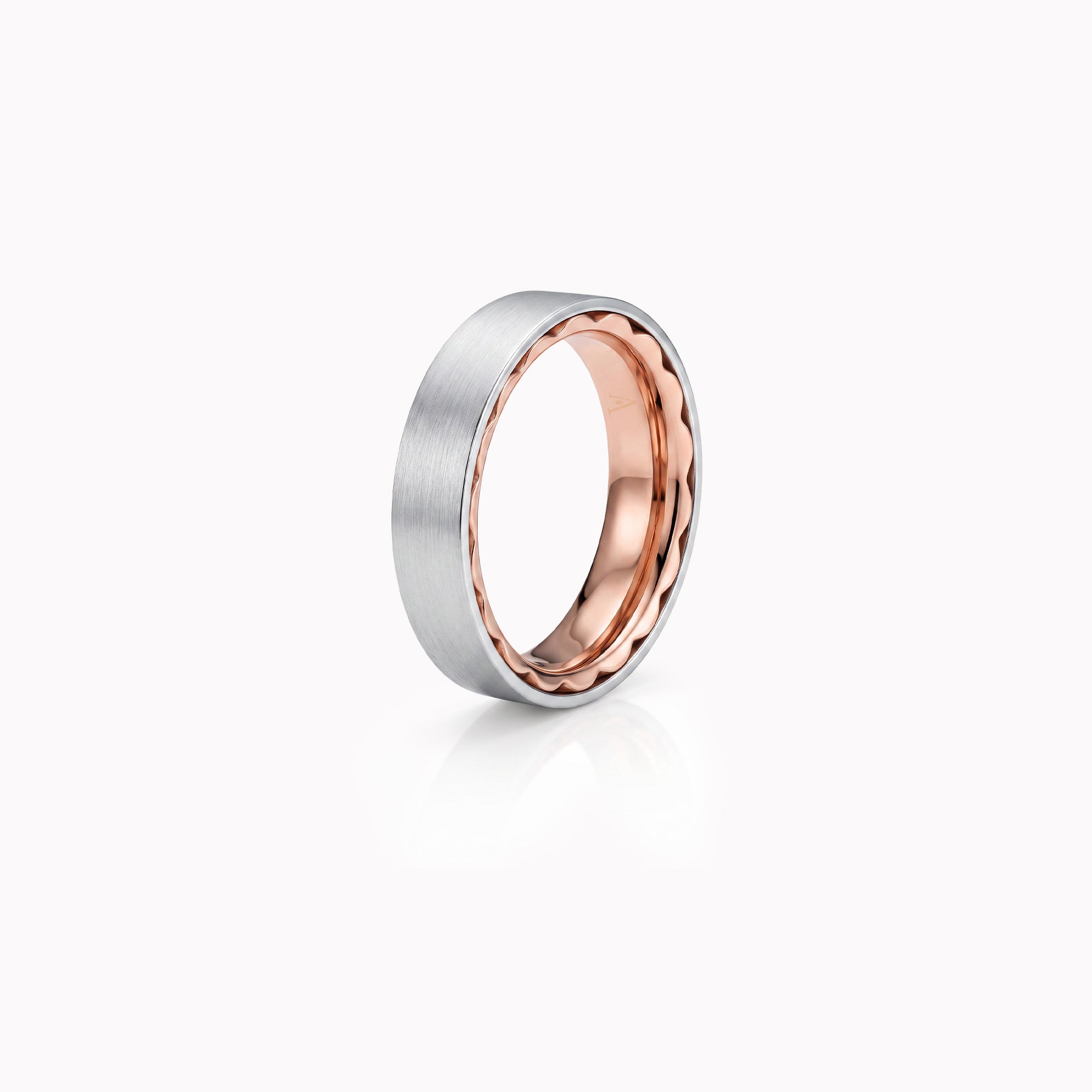 The Hidden Petals - oro blanco 18k y oro rojo 18k