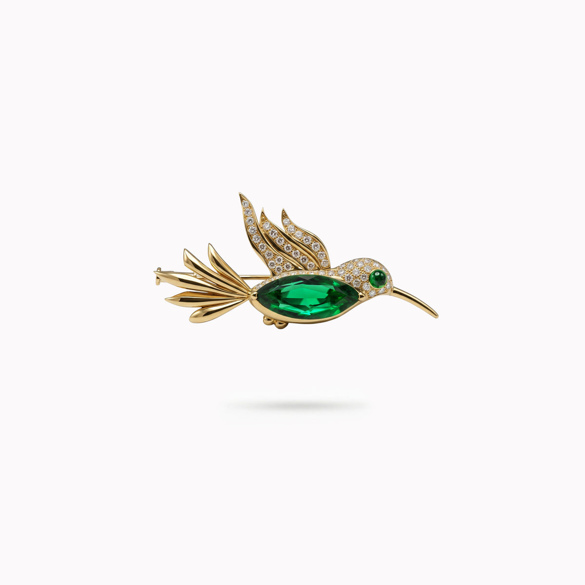 Radiant Hummingbird - Gelbgold 18k