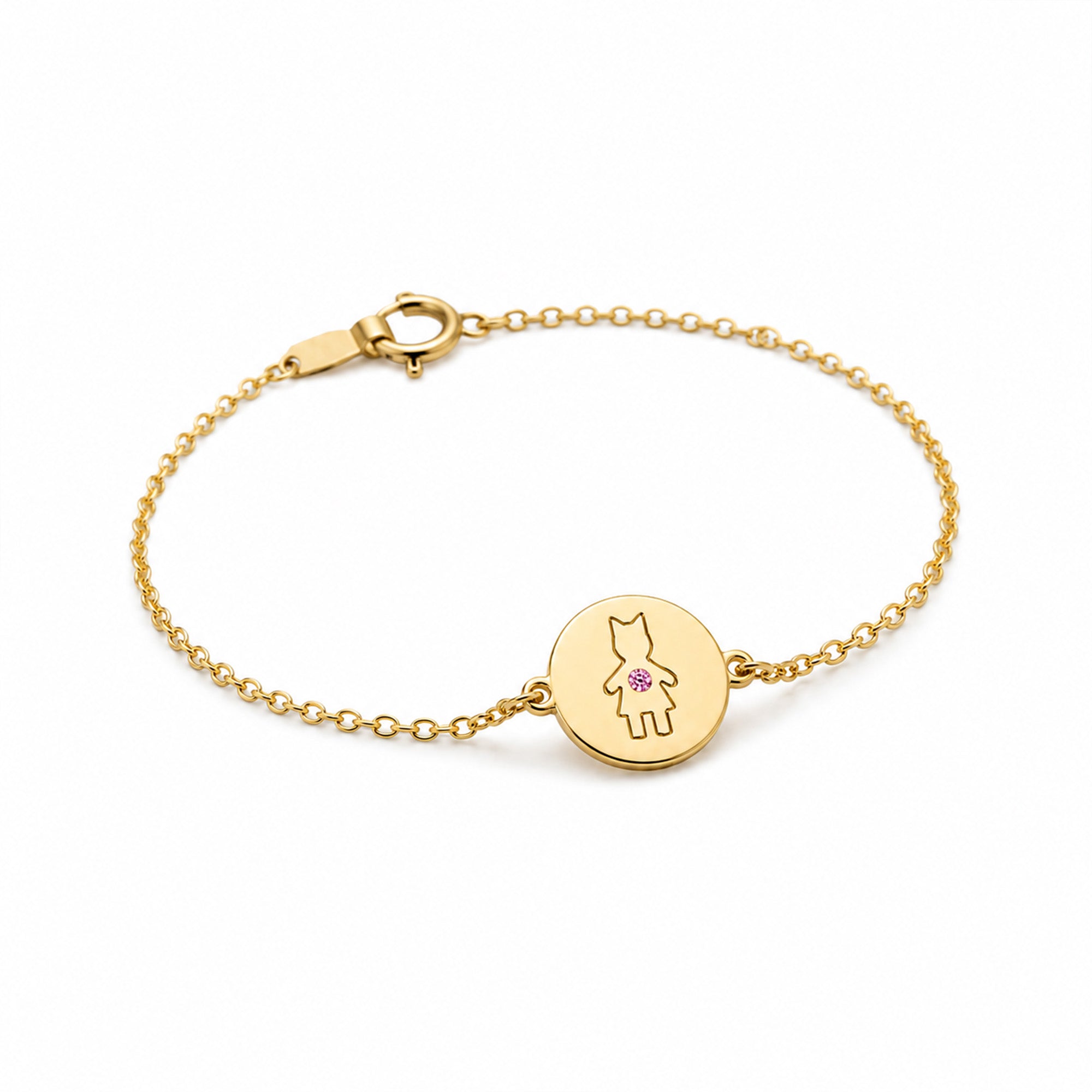 The Little Muse – Blue Diamond | Bracelet Yellow Gold 18k