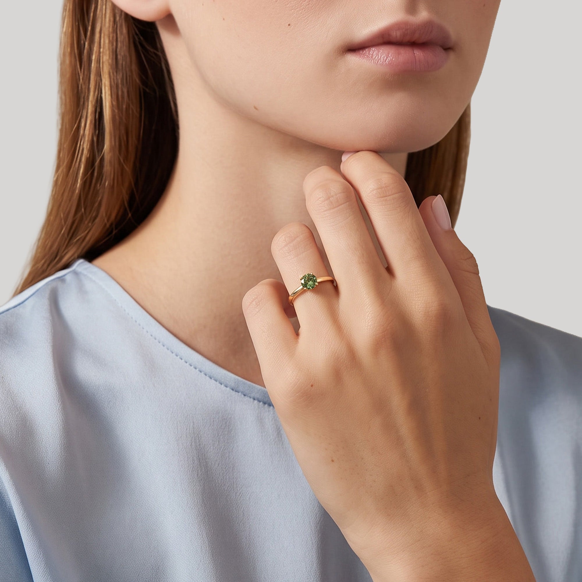 Miss Sweetheart Green 0.50 Karat - Rotgold 18K