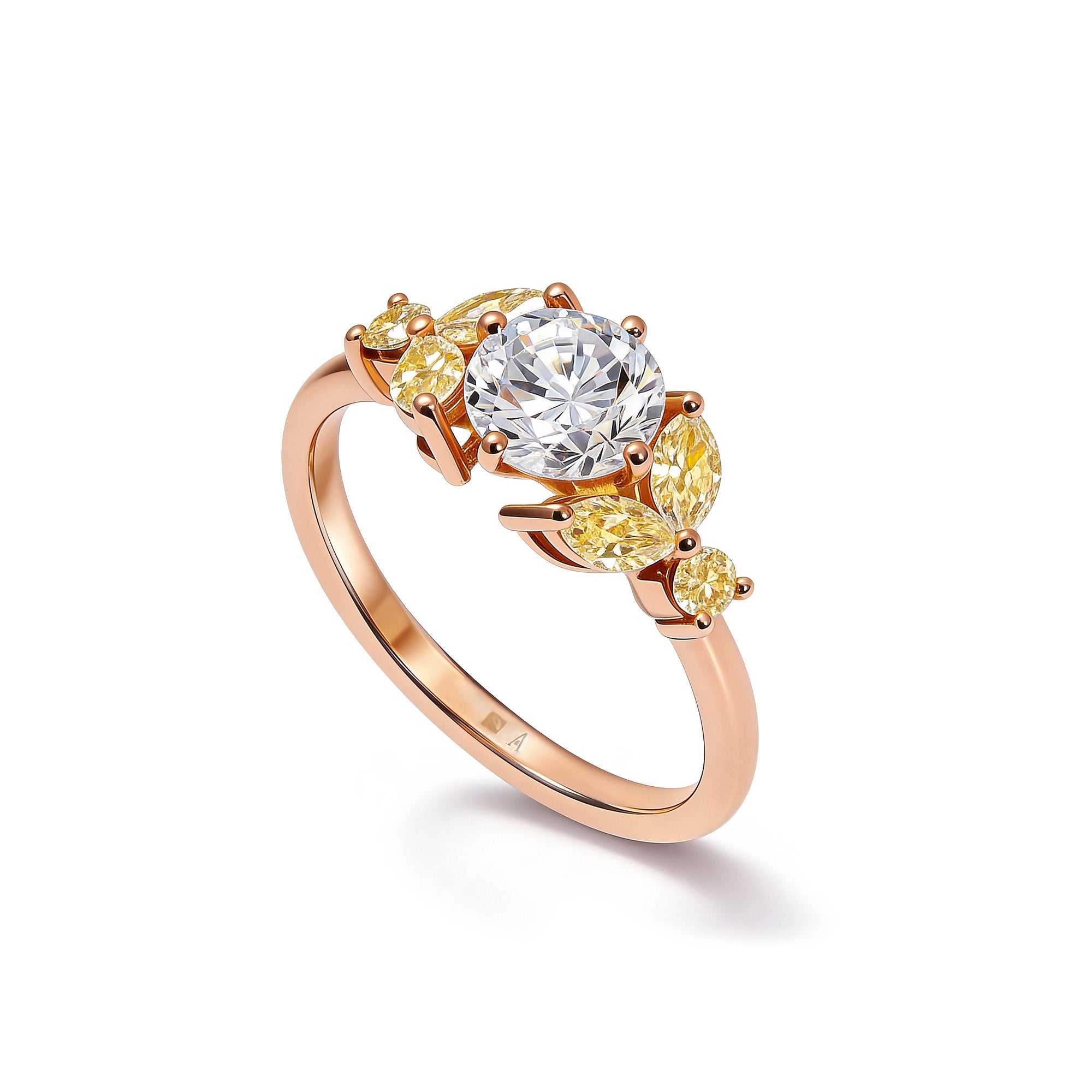 Little Bees Yelow 1.00 carat - Red Gold 18k