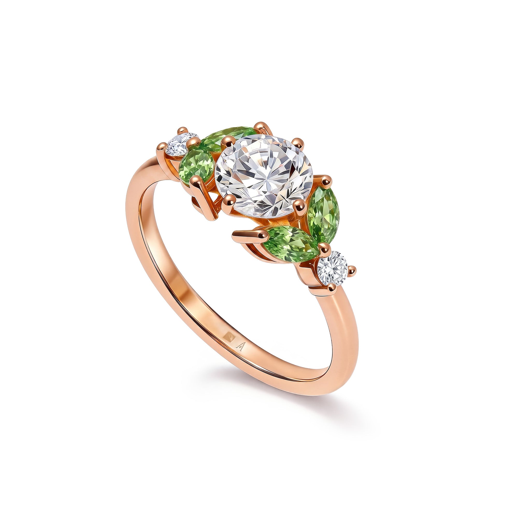 Little Bees Green 1.0 Karat - Rotgold 18K