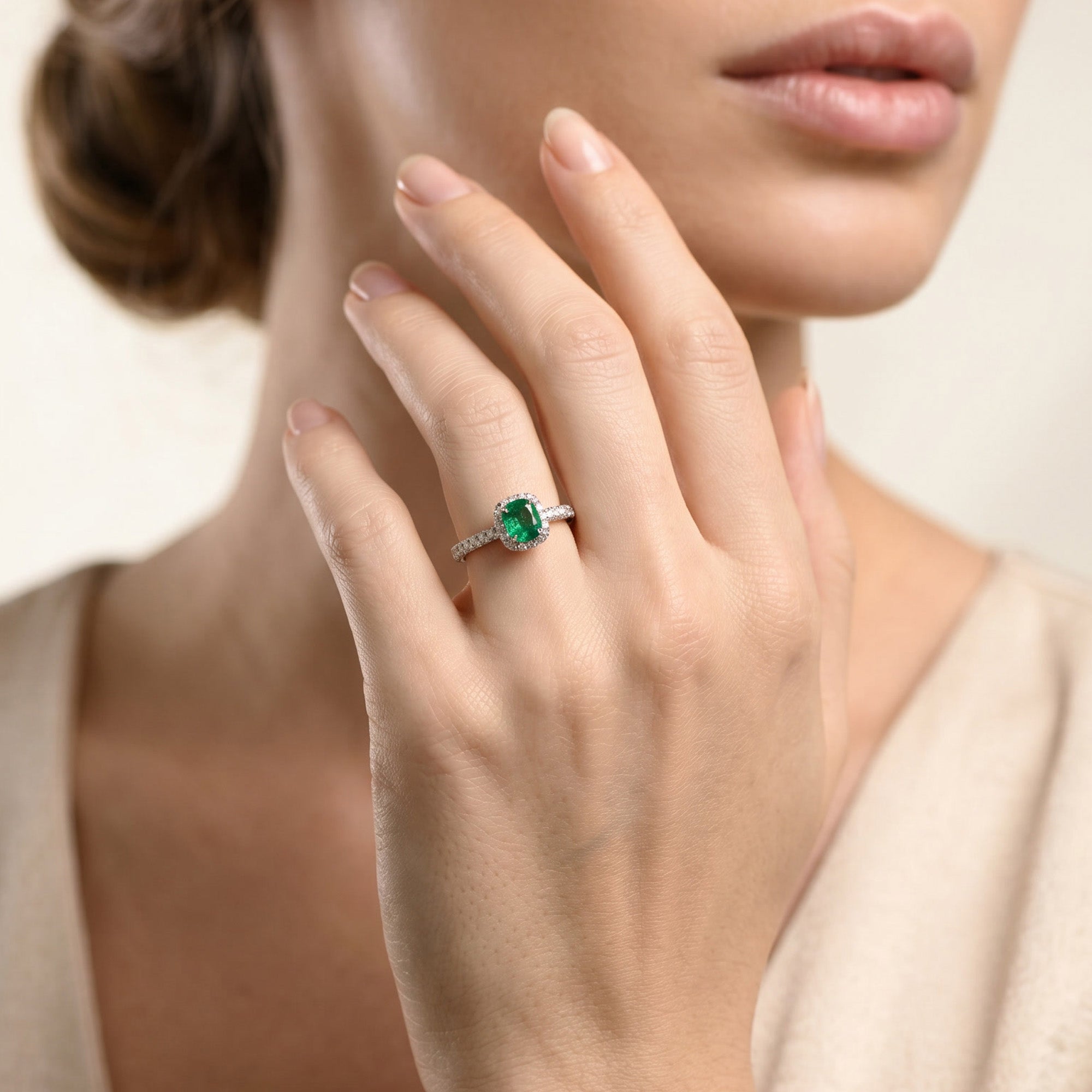 Mille nuances de vert - 0.50 Karat - Platin 950