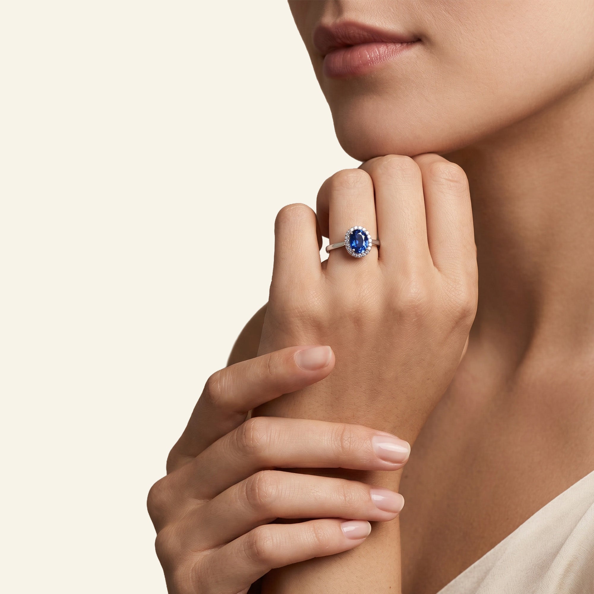 The Blue Temple 0.75 Karat - Platin 950