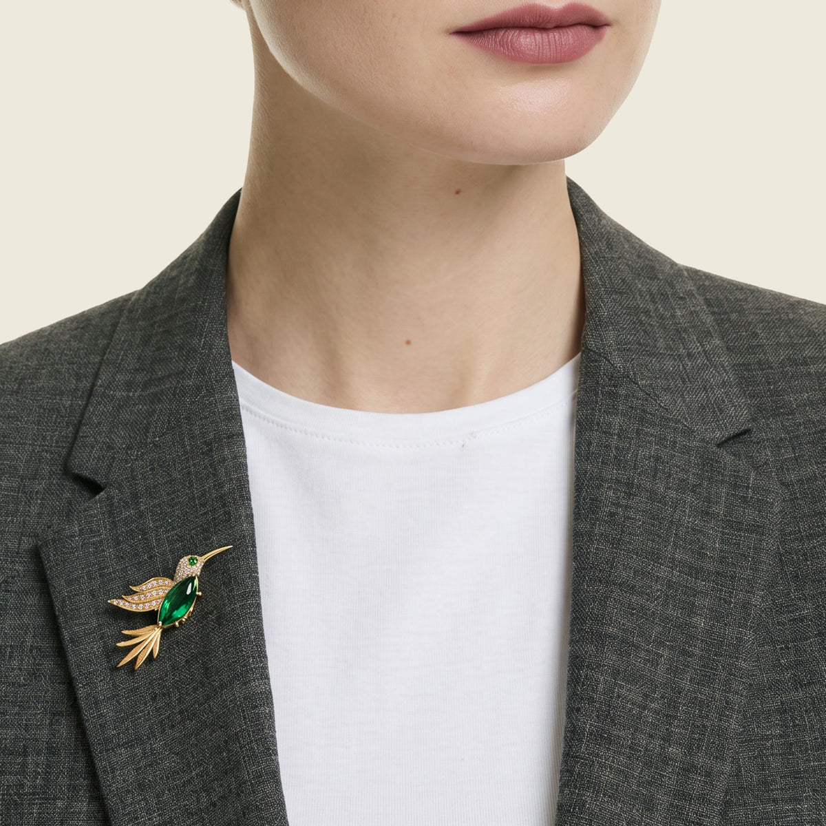 Radiant Hummingbird - Gelbgold 18k