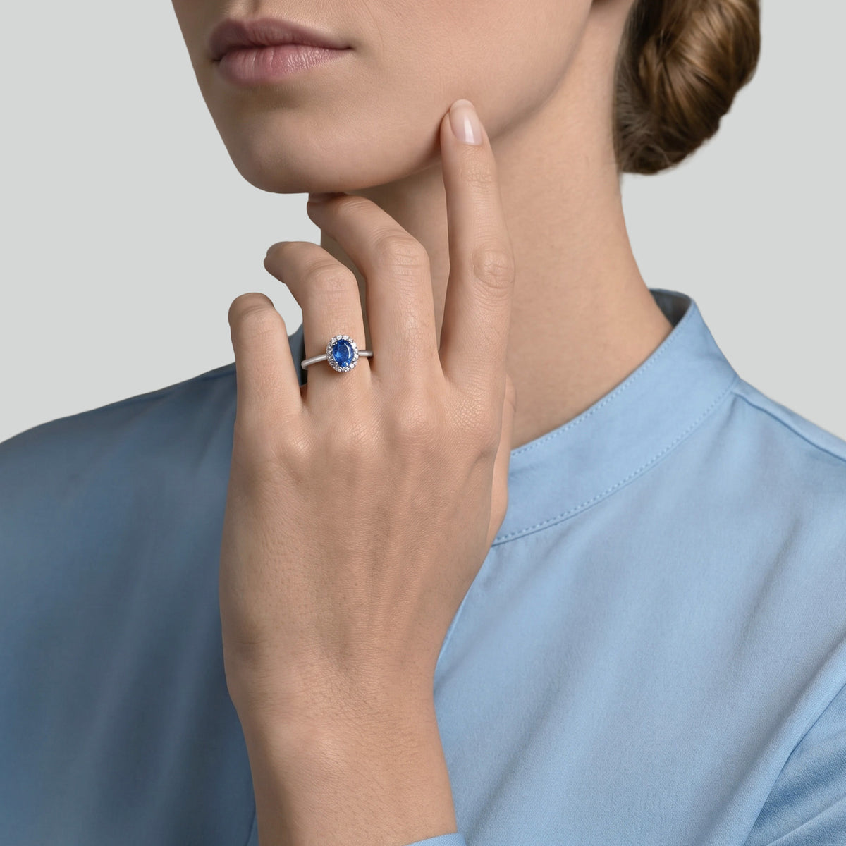 The Blue Temple – 0.75 ct – platinum 950