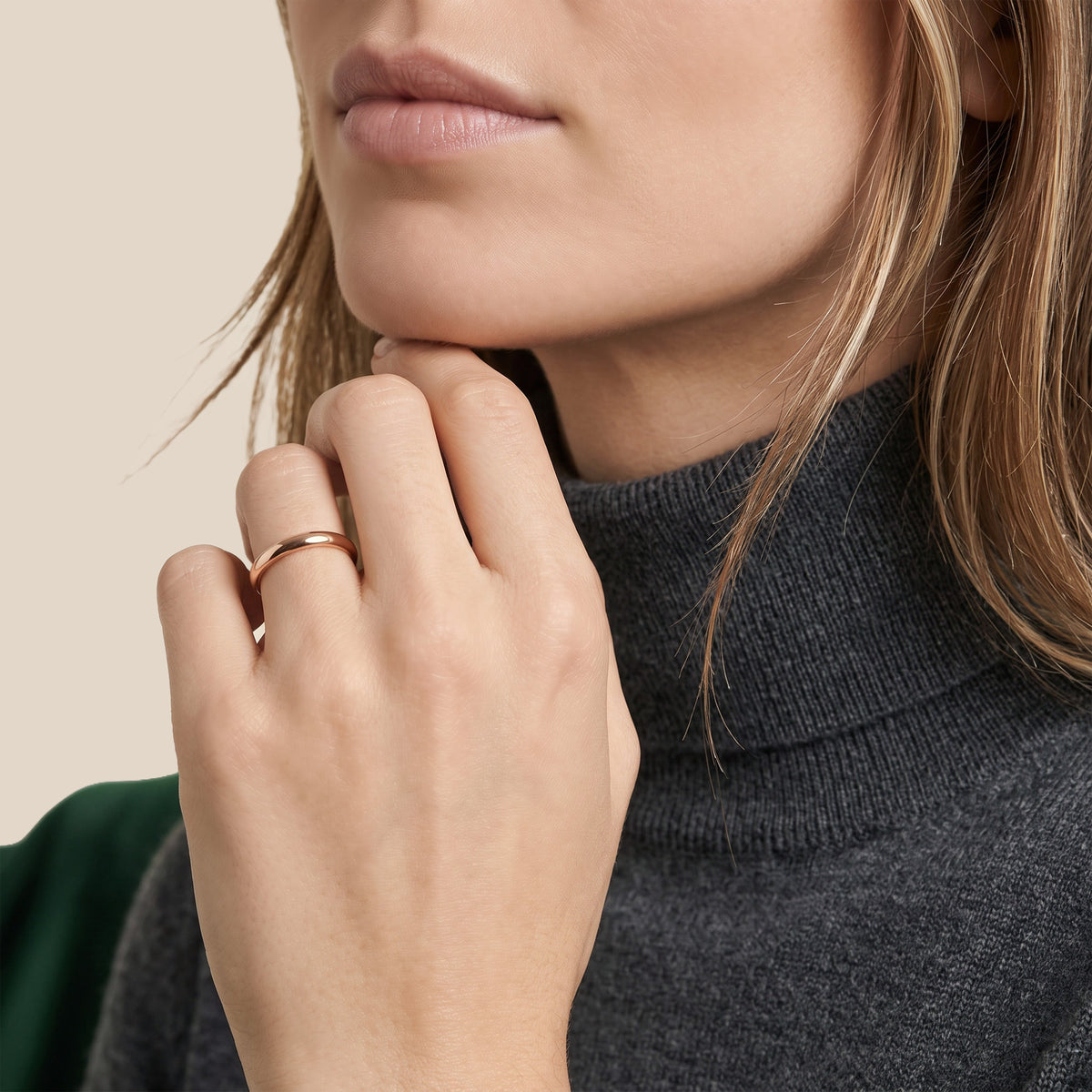 The Curvy 3.0 mm - or rouge 18k