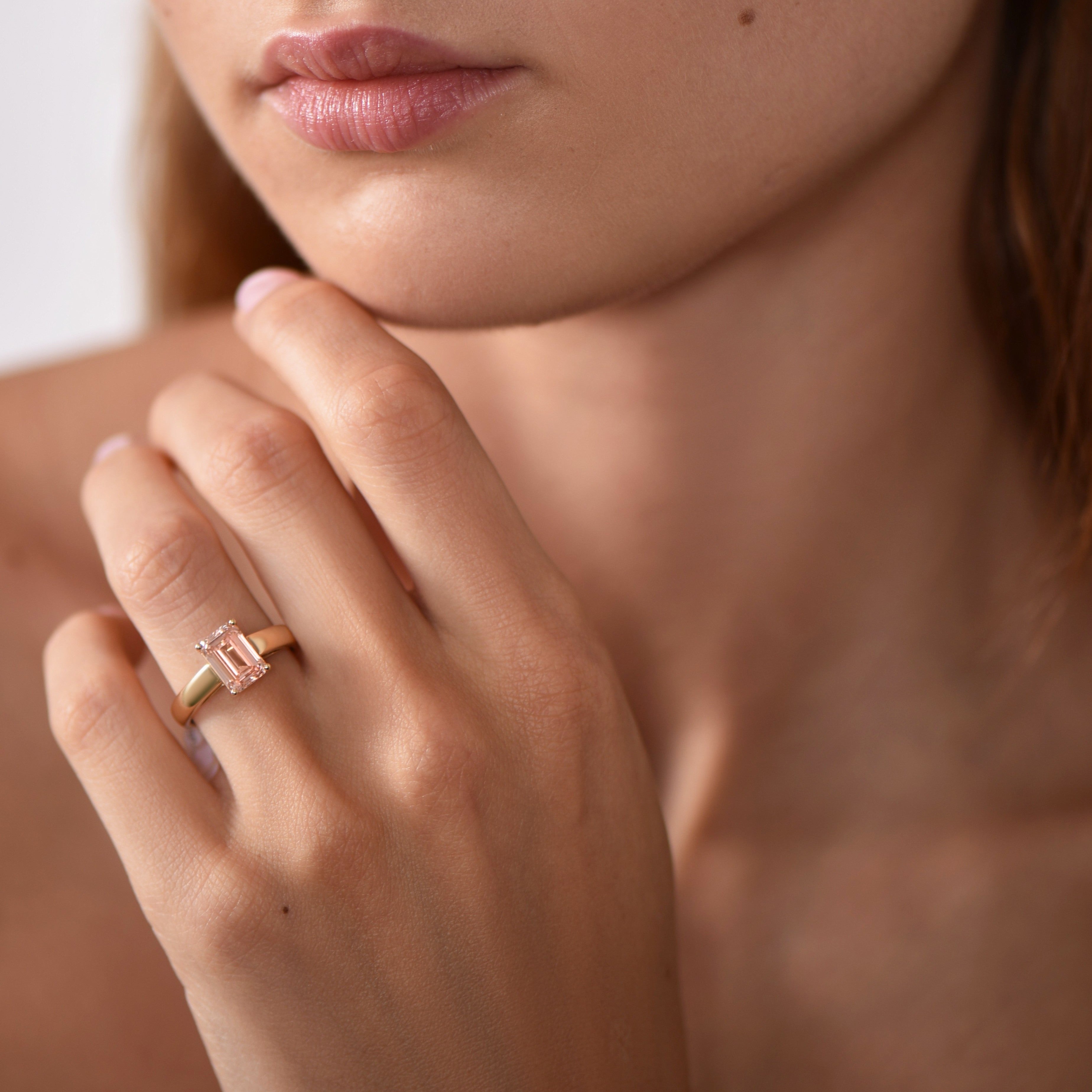Laguna Colorada ring with pink diamond