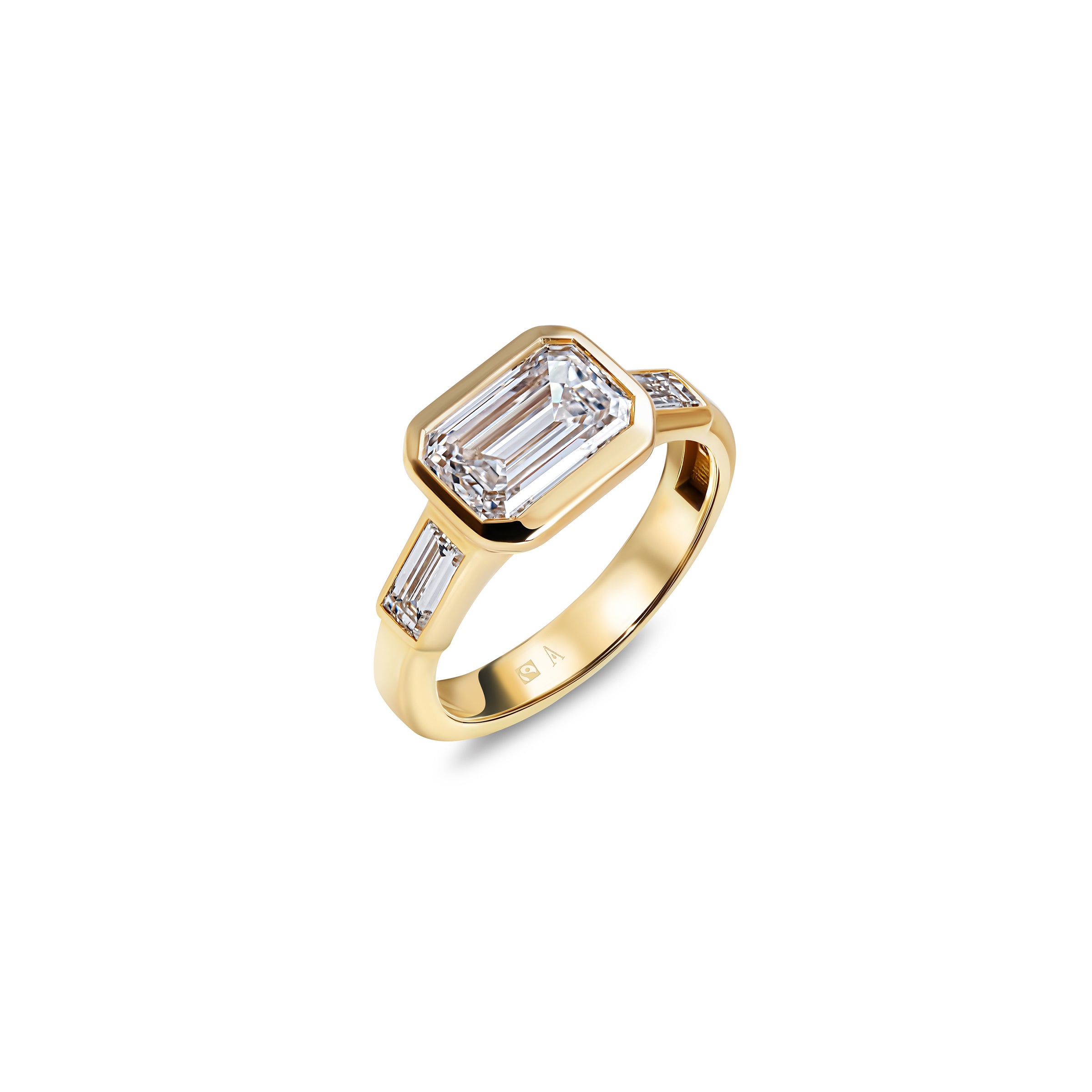 Frozen Lake 2.00 carats - oro amarillo 18k – Anillo de compromiso oro 18k – vista portada