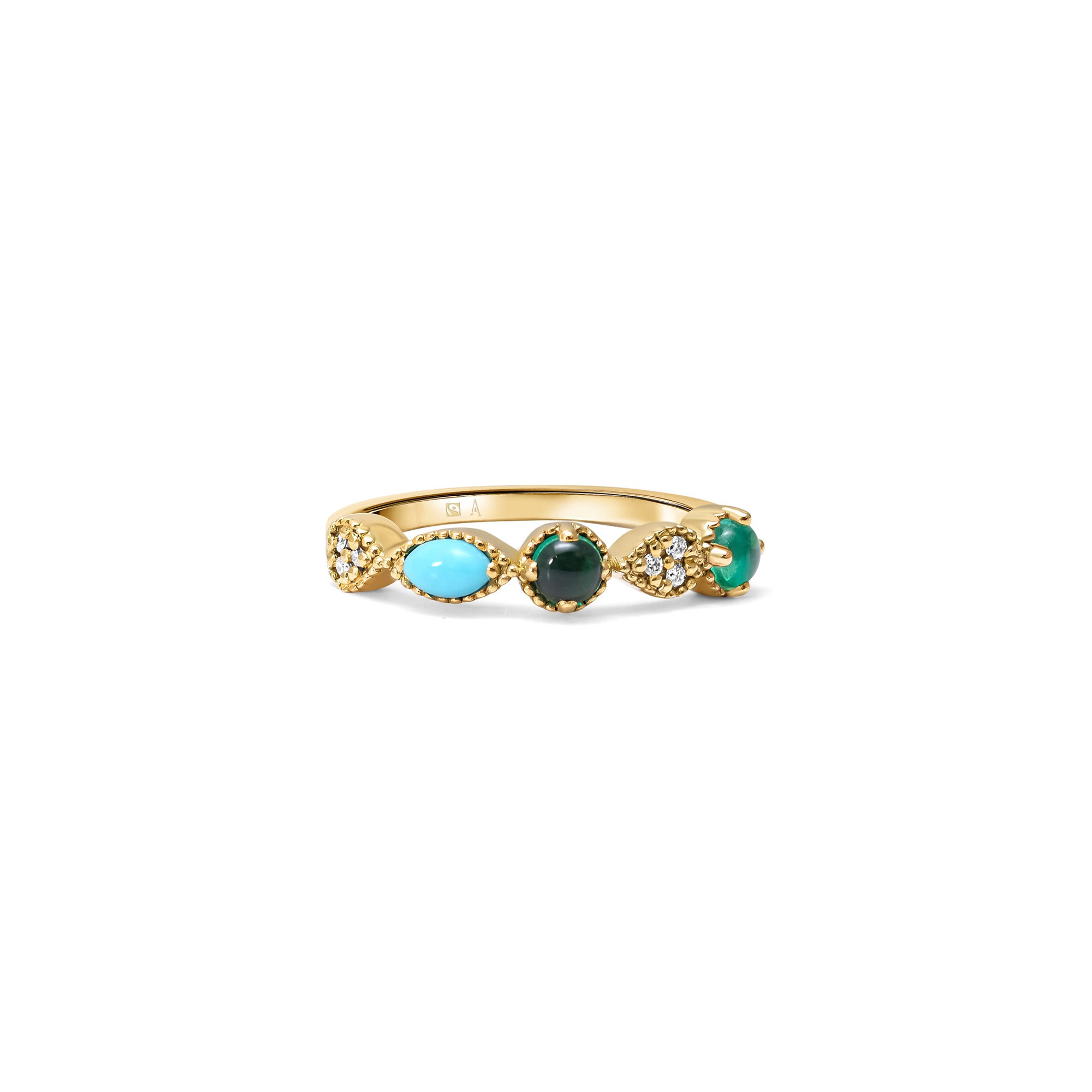 The Majestic Lady - or jaune 18k – Bague en or jaune avec diamant – vue produit