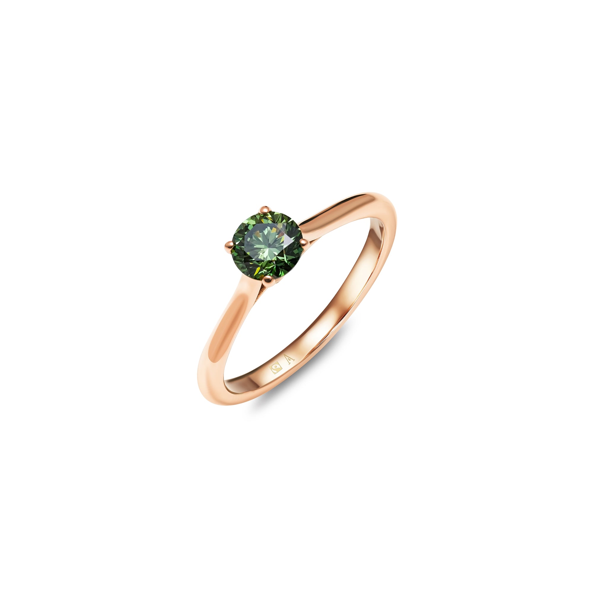 Miss Sweetheart Green 0.50 quilates - oro rojo 18k