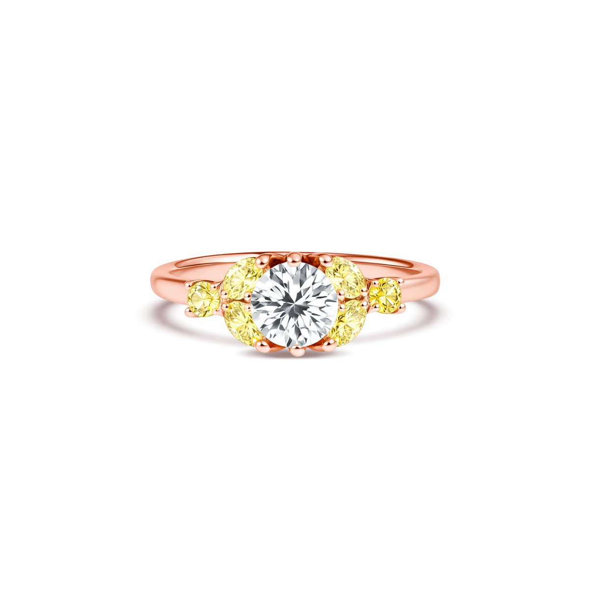 Little Bees Yelow 1.00 carat - Red Gold 18k