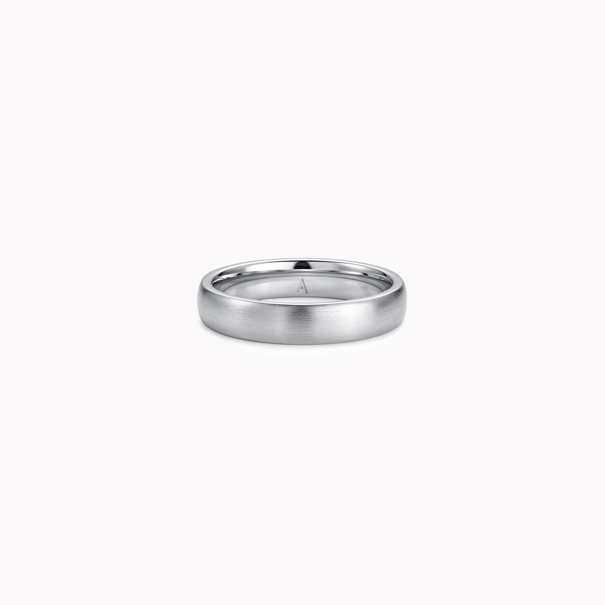 The Two Level Band - oro blanco 18k