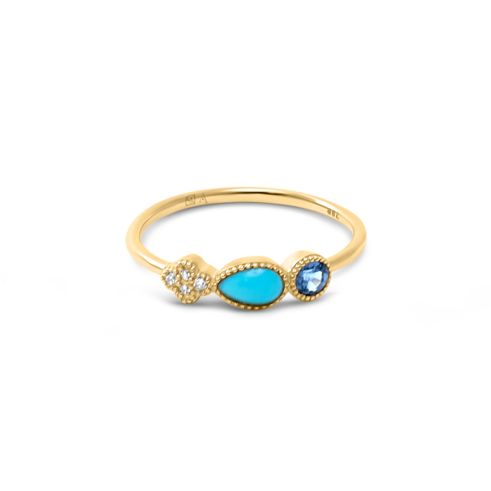 Bague AA-293 - or jaune 18k - AGUADEORO
