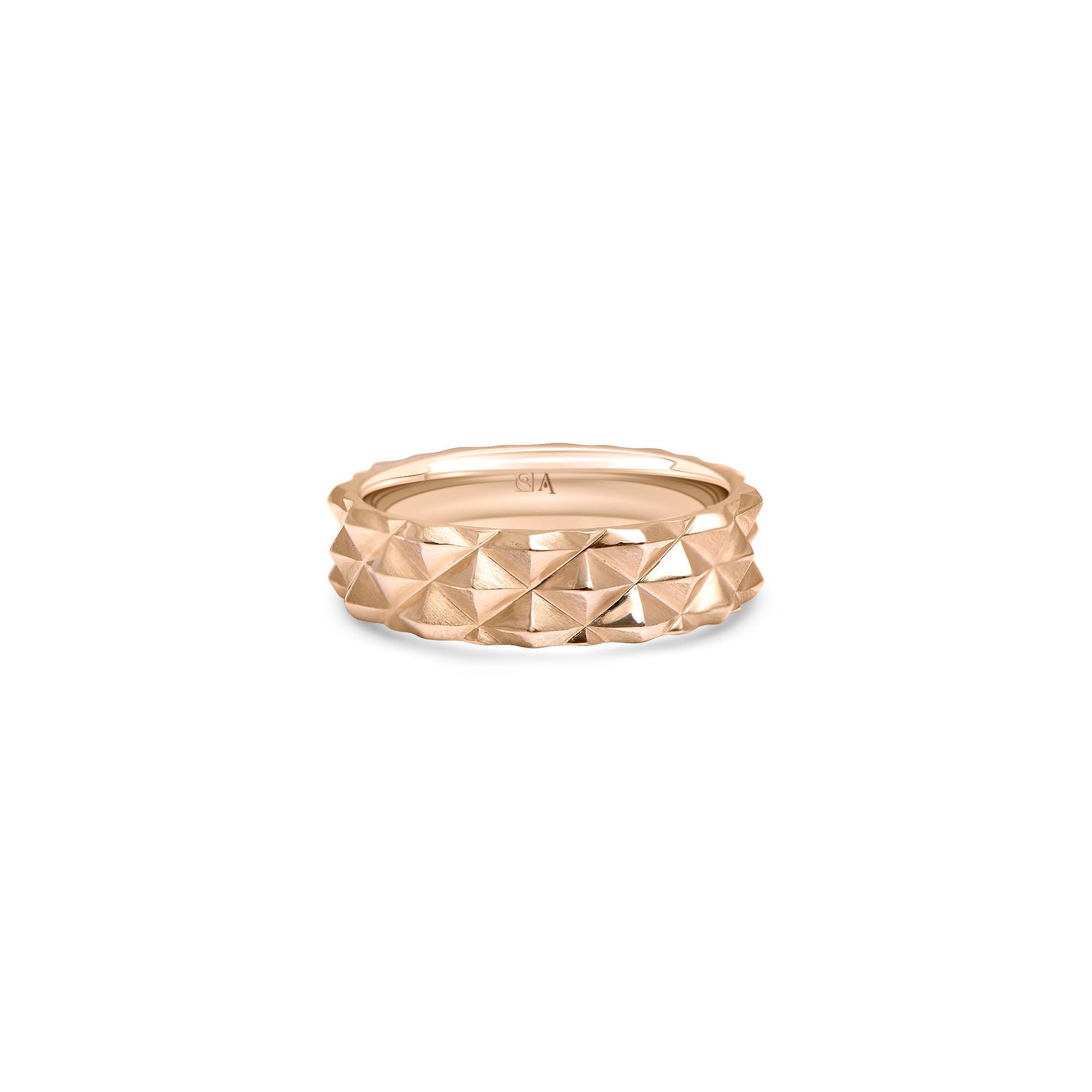 The Love Summit - red gold 18k – Wedding Band AGUAdeORO gold 18k – product view