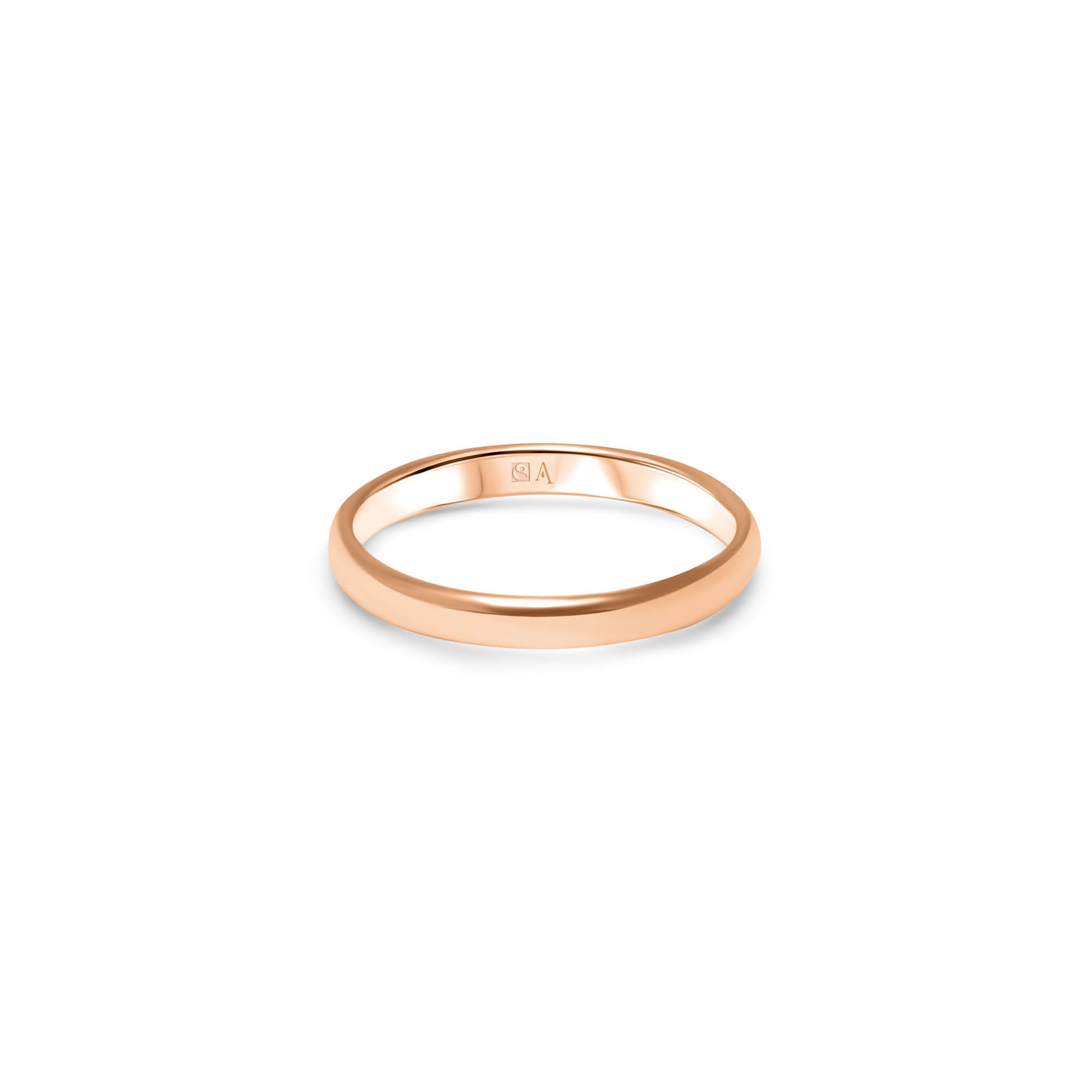 The Curvy 3.0 mm - Rotgold 18k – Trauring AGUAdeORO Gold 18k – Produktansicht