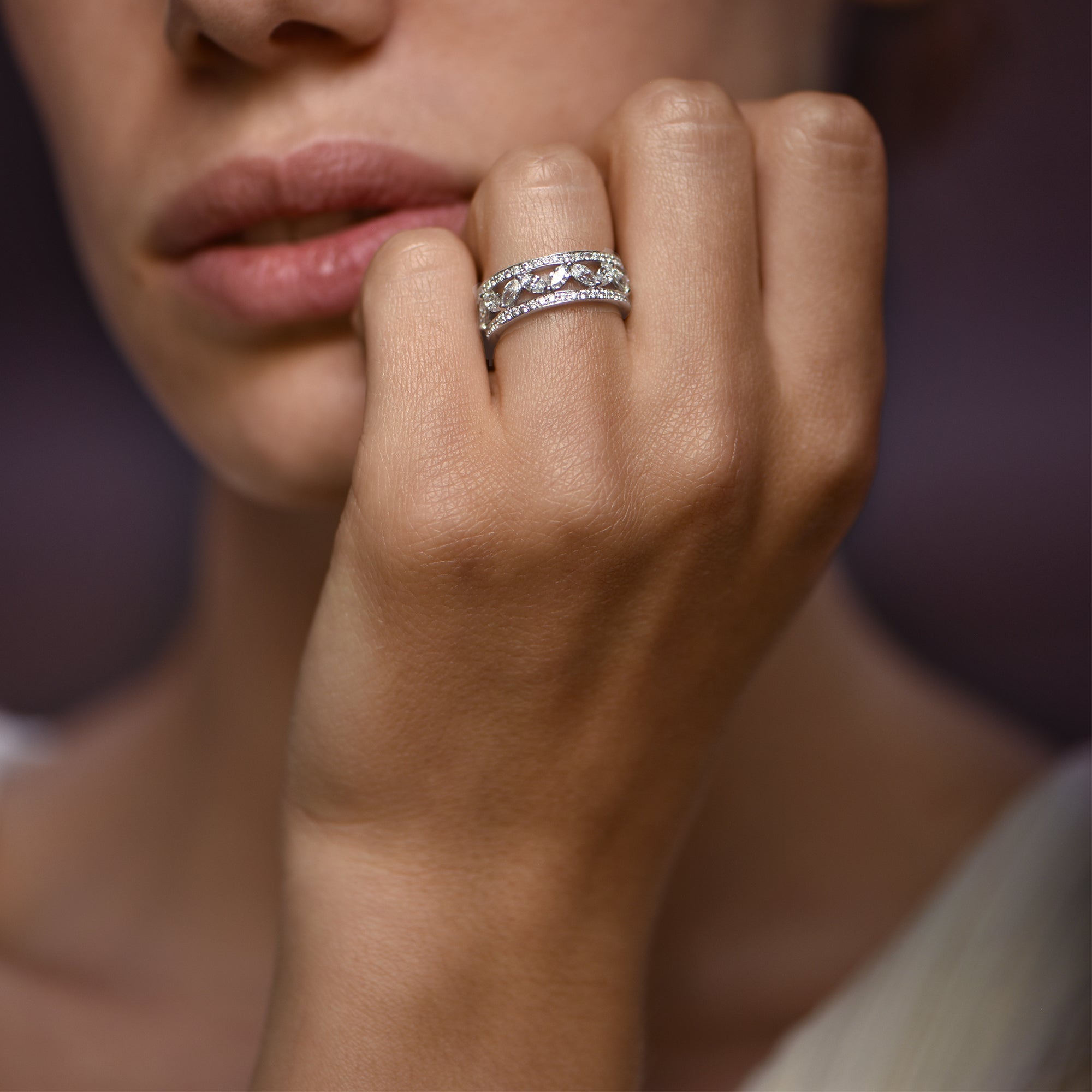 Athena's wisdom - platino 950 – Alianzas de boda AGUAdeORO y Anillo Sortijas oro 18k – vista portada