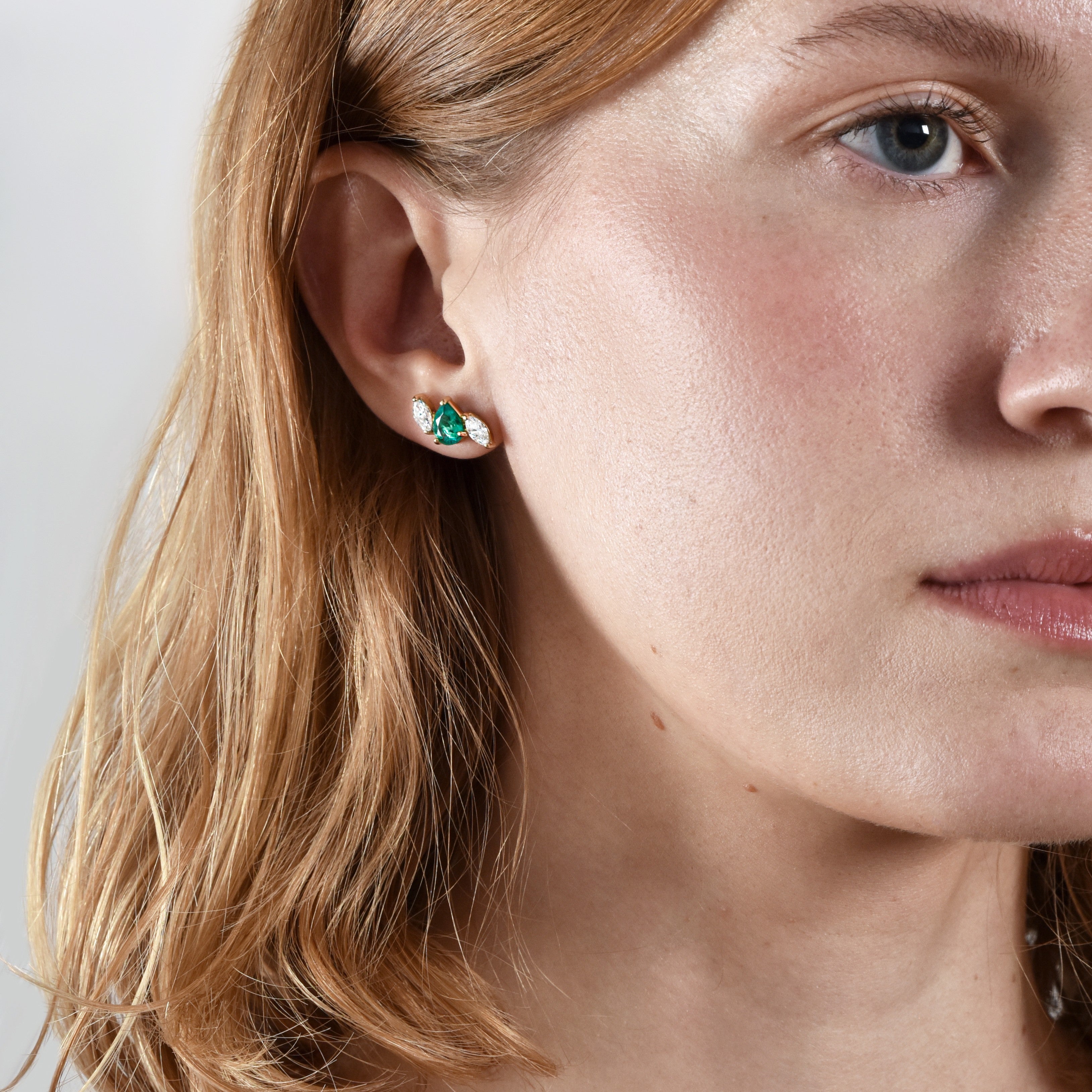 Aretes Wild Forest - oro amarillo 18k