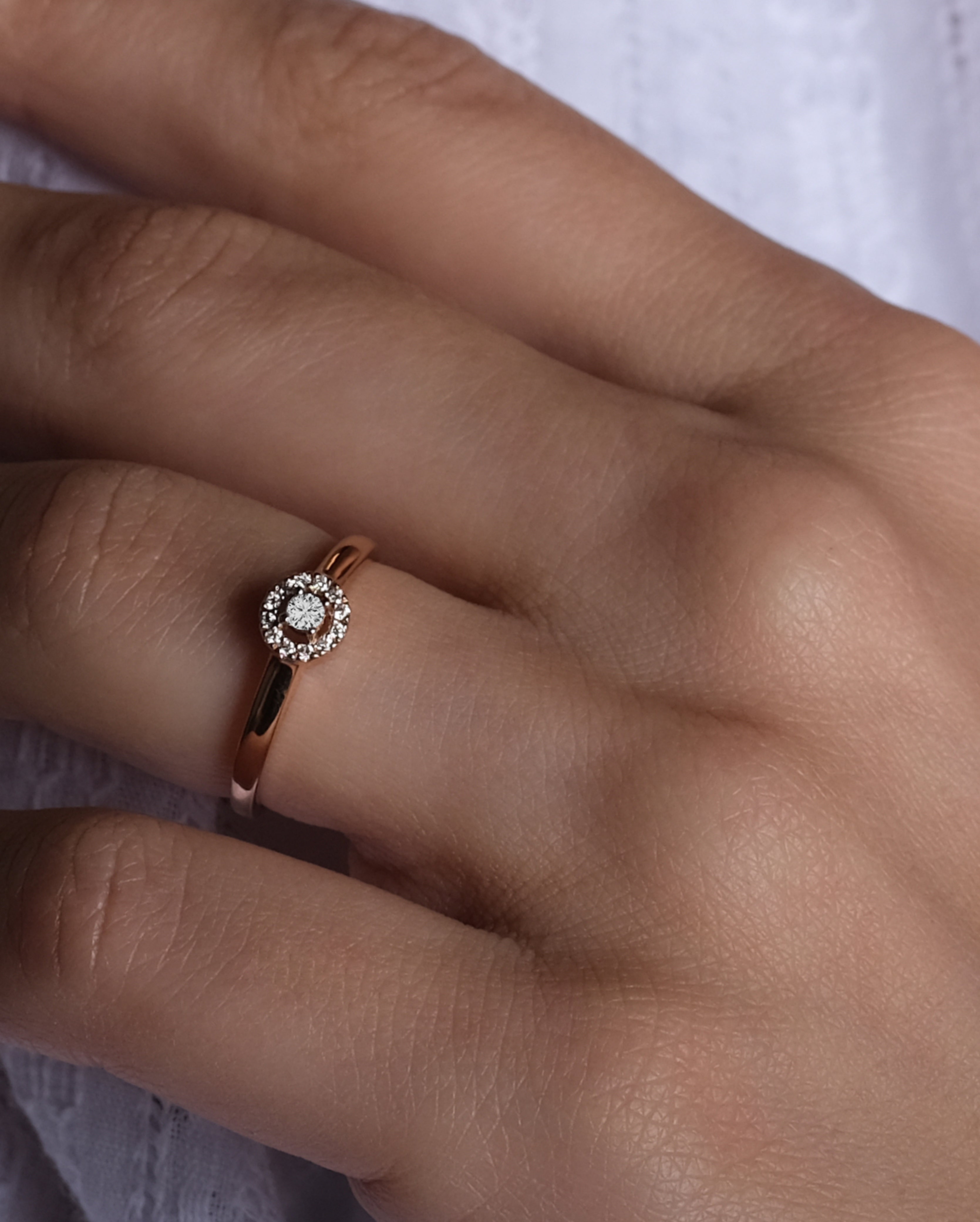 Ring AA-296- Rotgold 18k – Ring Gold 18k – Seitenansicht