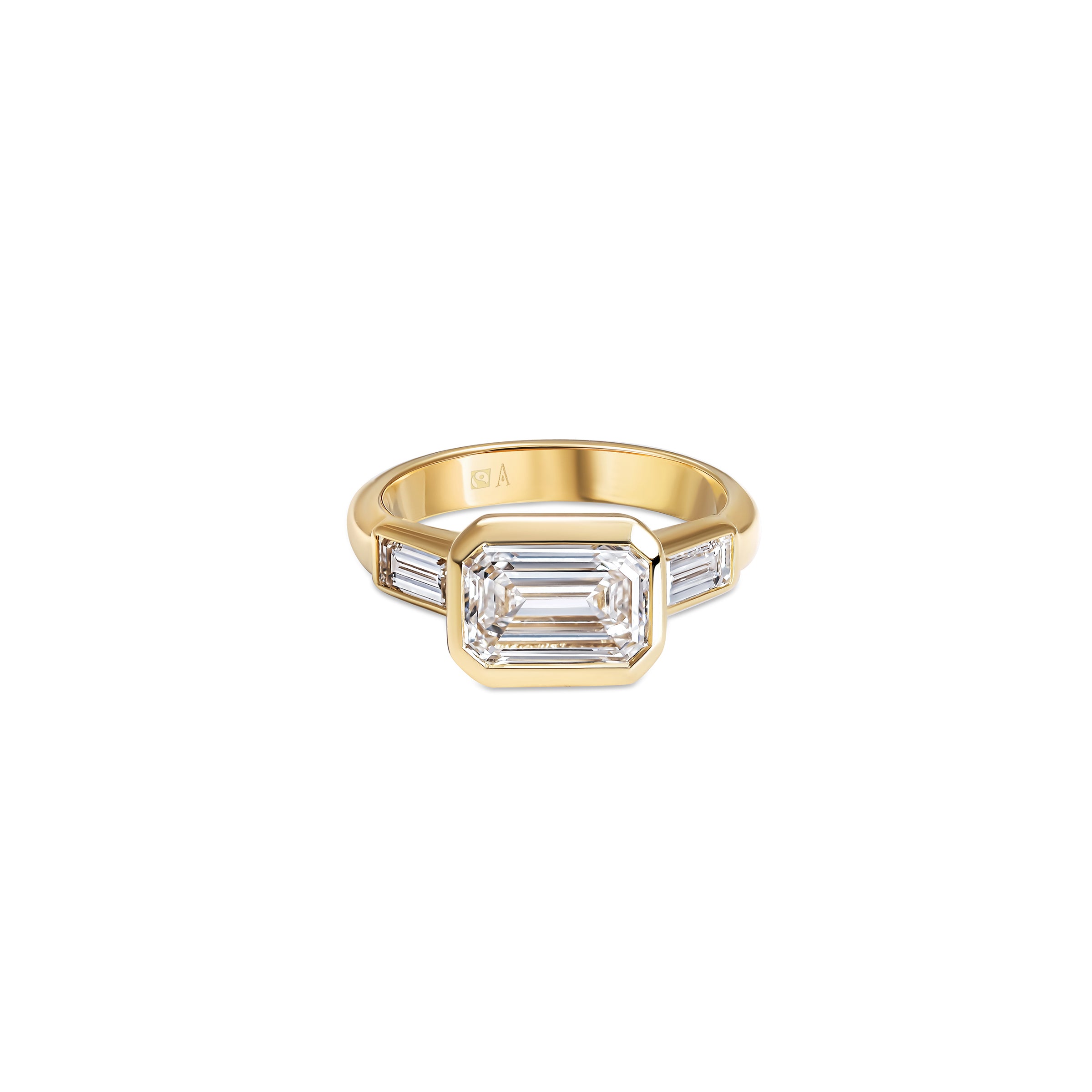 Frozen Lake 2.00 carats - oro amarillo 18k – Anillo de compromiso oro 18k – vista del producto