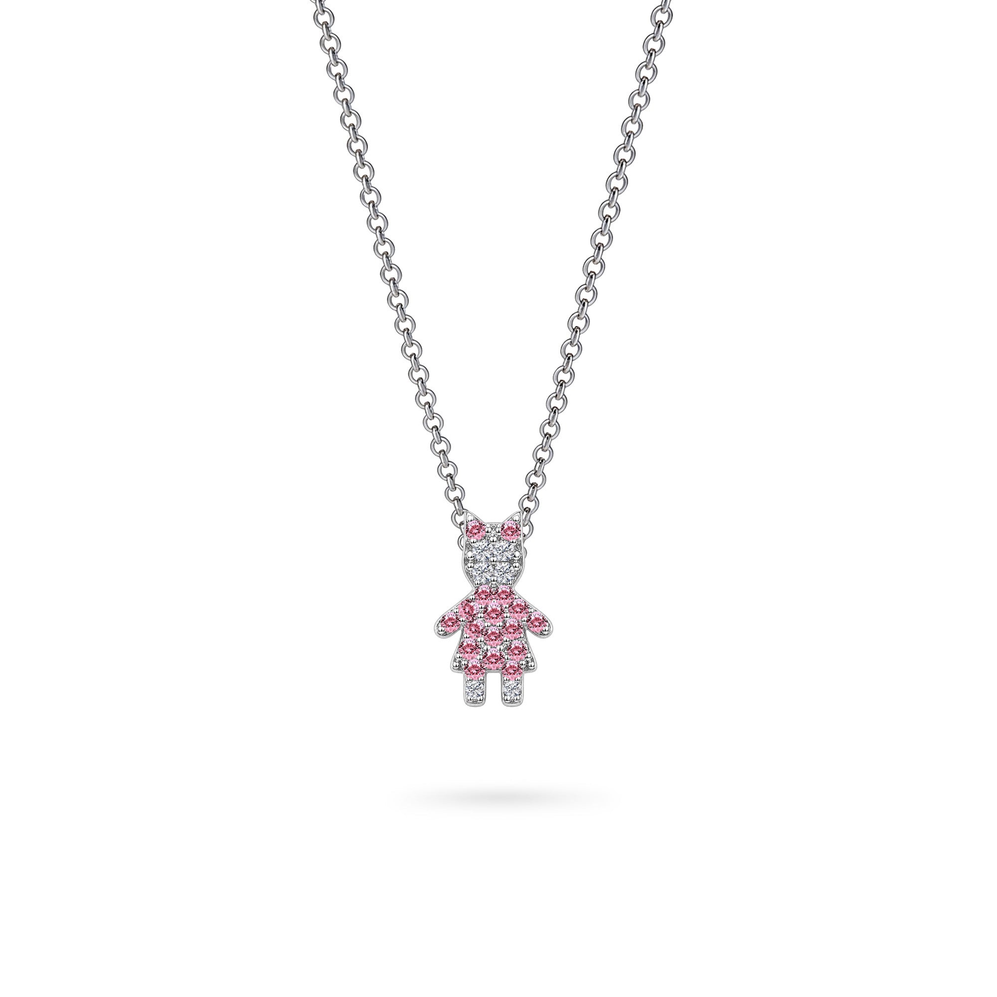 The Little Muse – Pink Confetti |oro blanco 18k