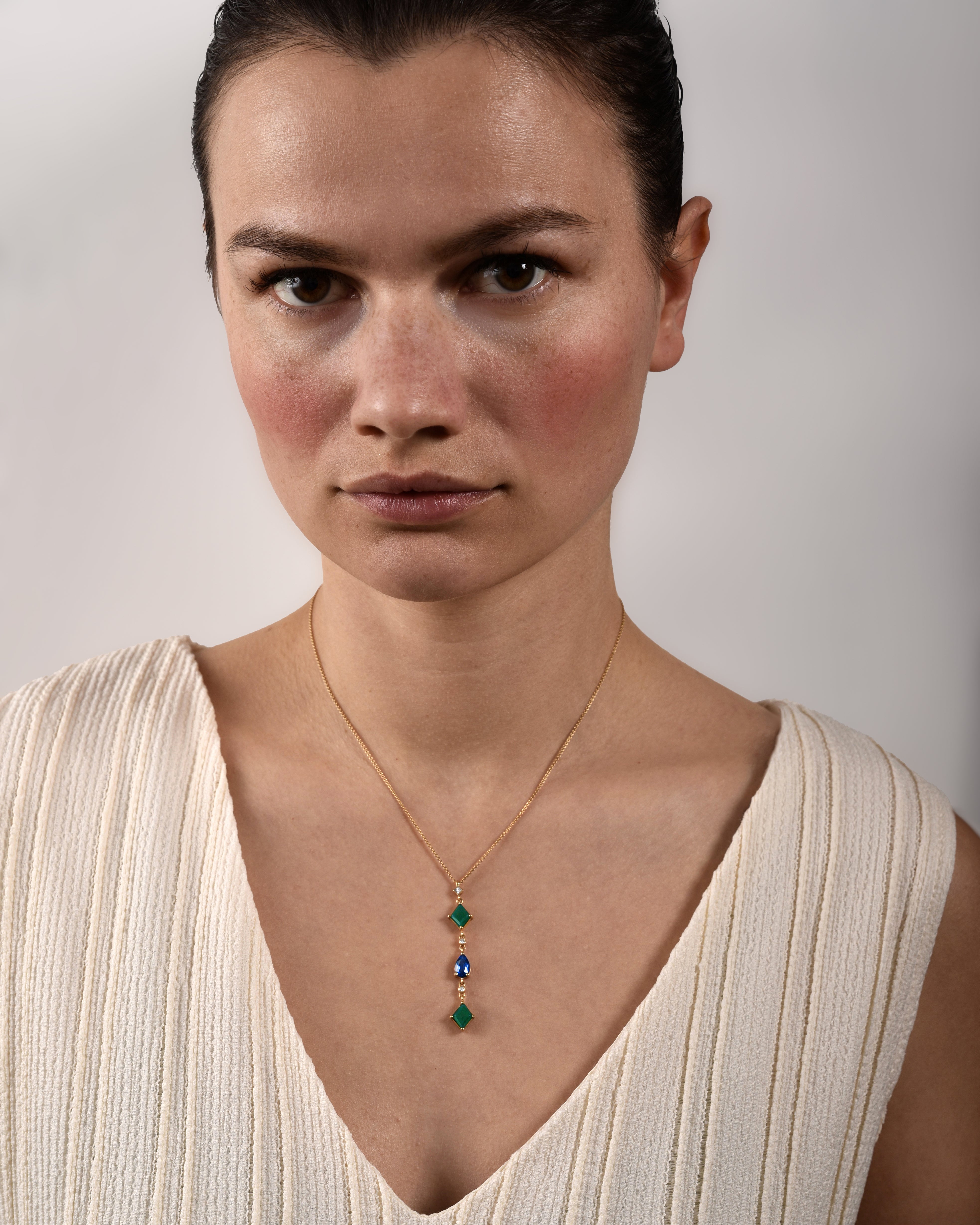 Collier The Grand Jeté - Gelbgold 18k – Halskette Gold 18k – Vorderansicht