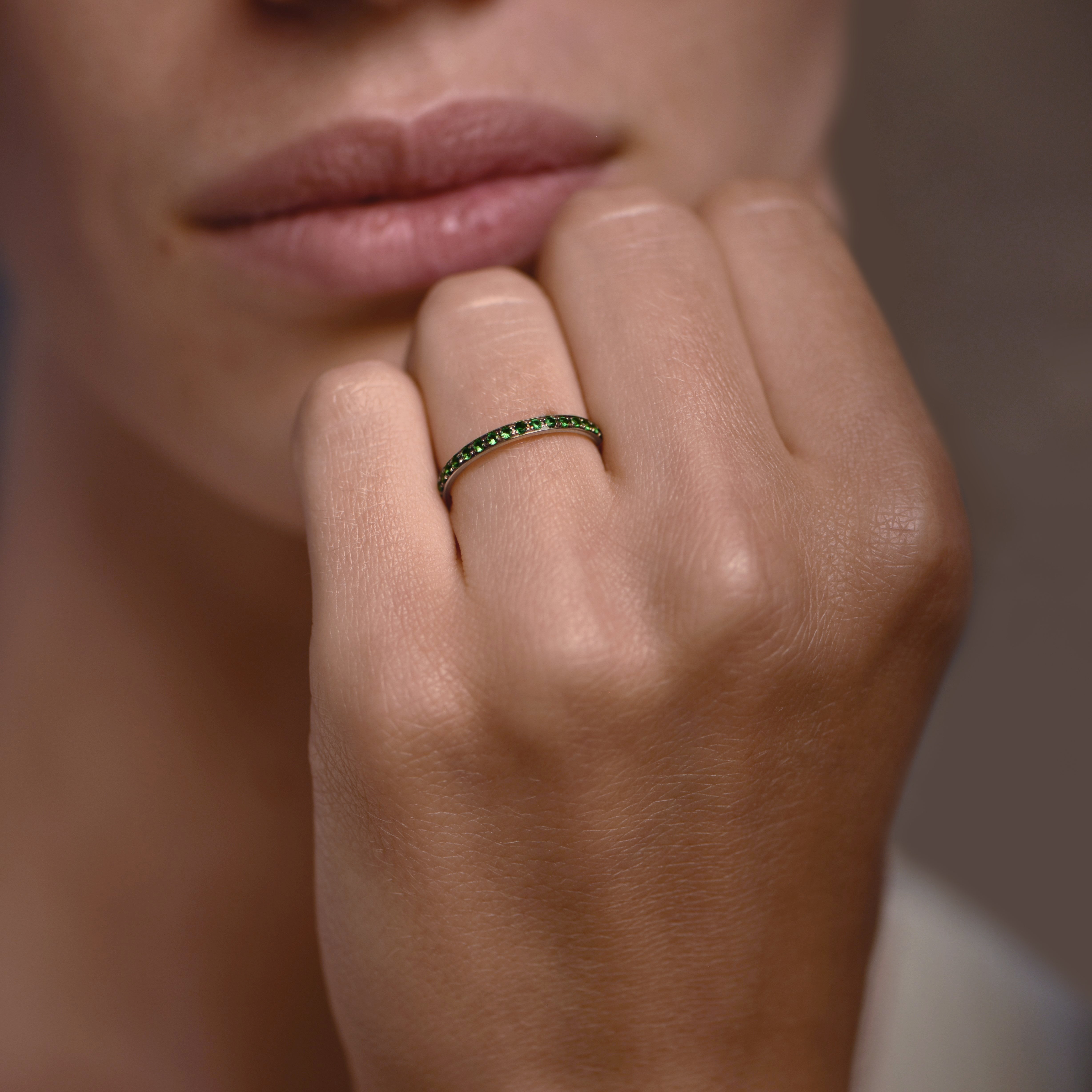 Rainbow Verdure - platino 950 – Alianzas de boda AGUAdeORO y Anillo Sortijas oro 18k – vista portada