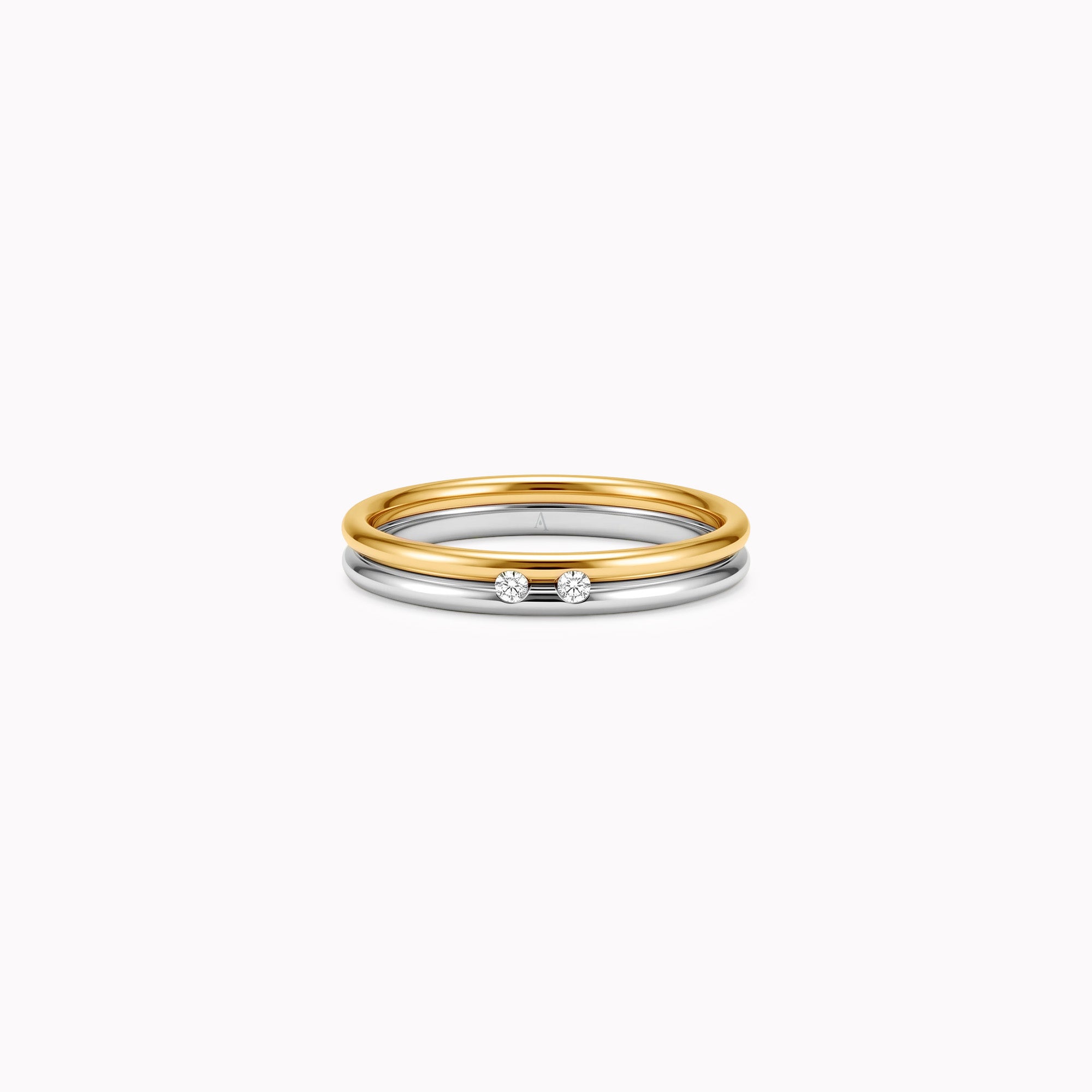 The Fancy Union of Two Souls - White Gold et Yellow Gold 18k