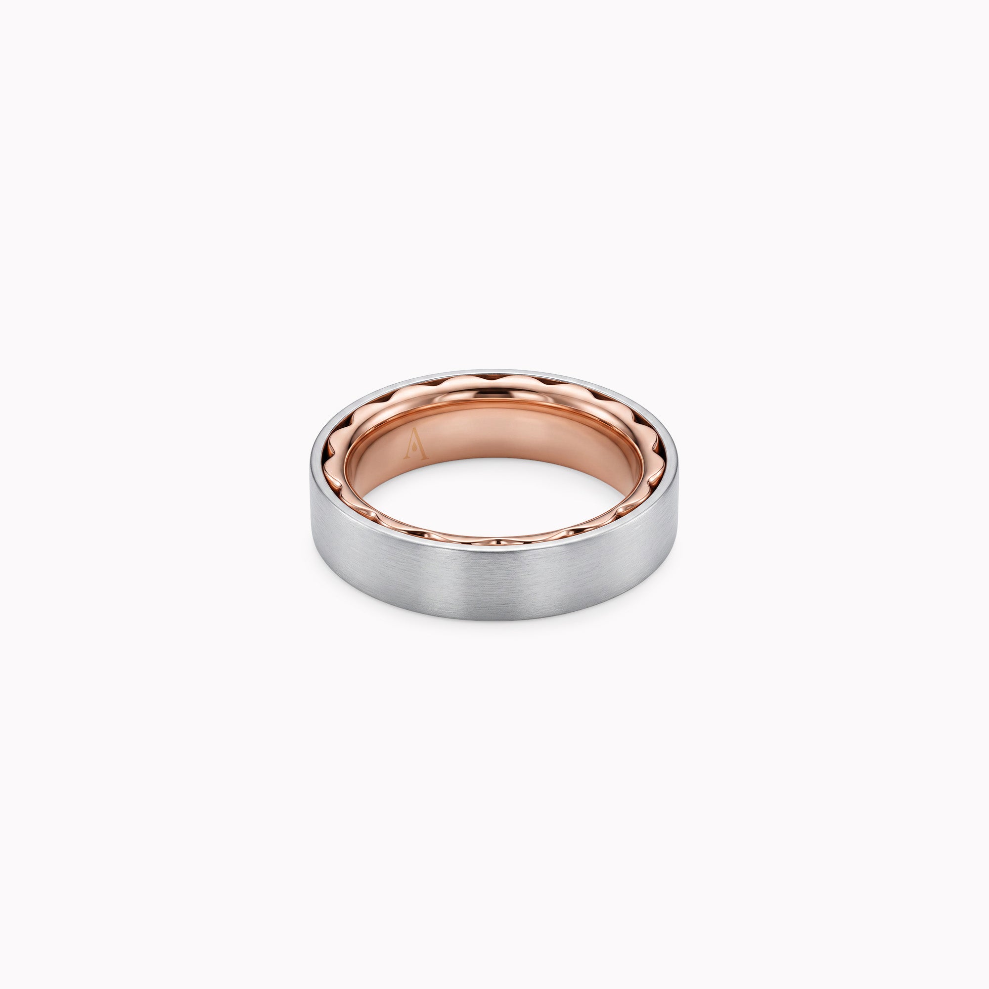 The Hidden Petals - oro blanco 18k y oro rojo 18k