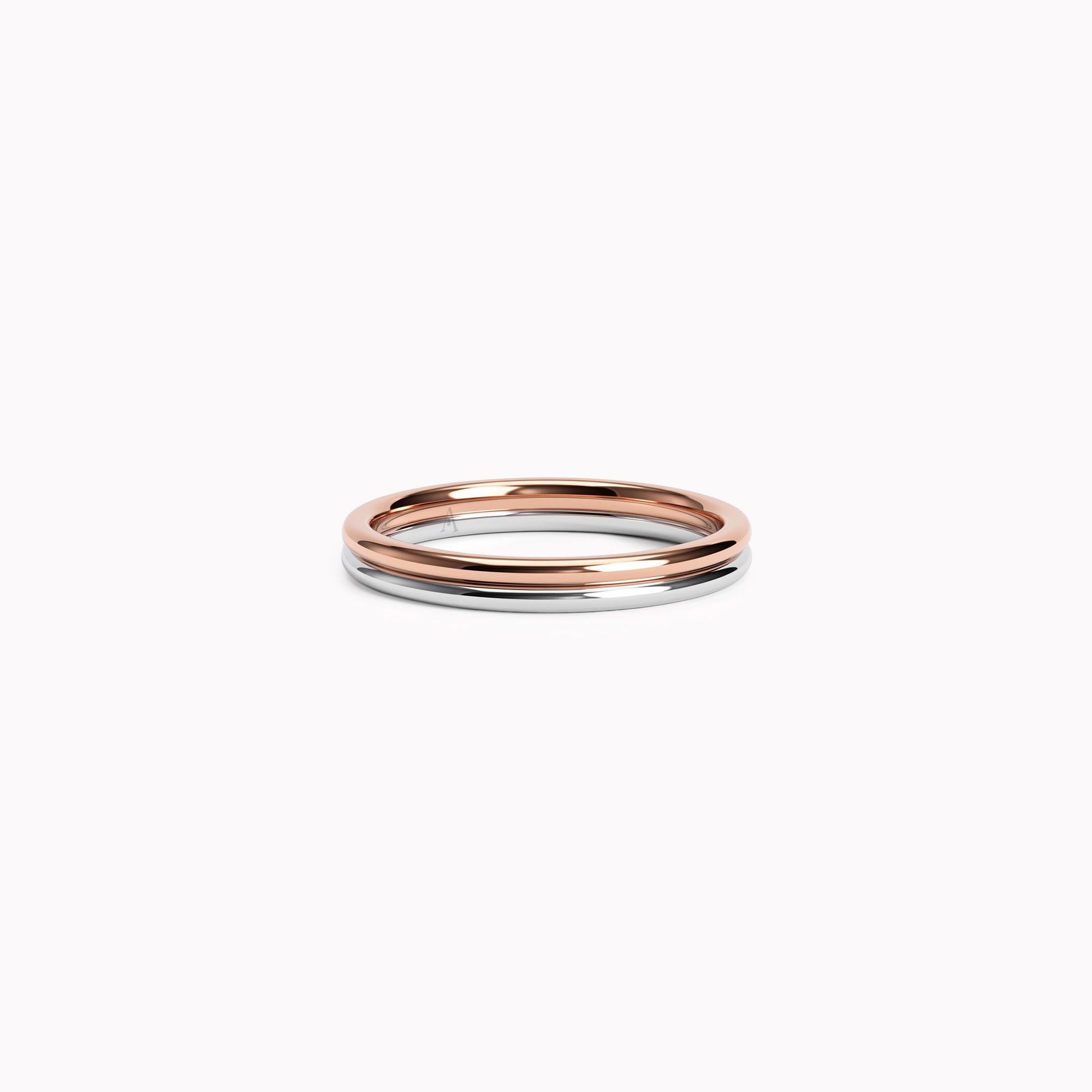 The Union of Two Souls - oro blanco 18k y oro rojo 18k