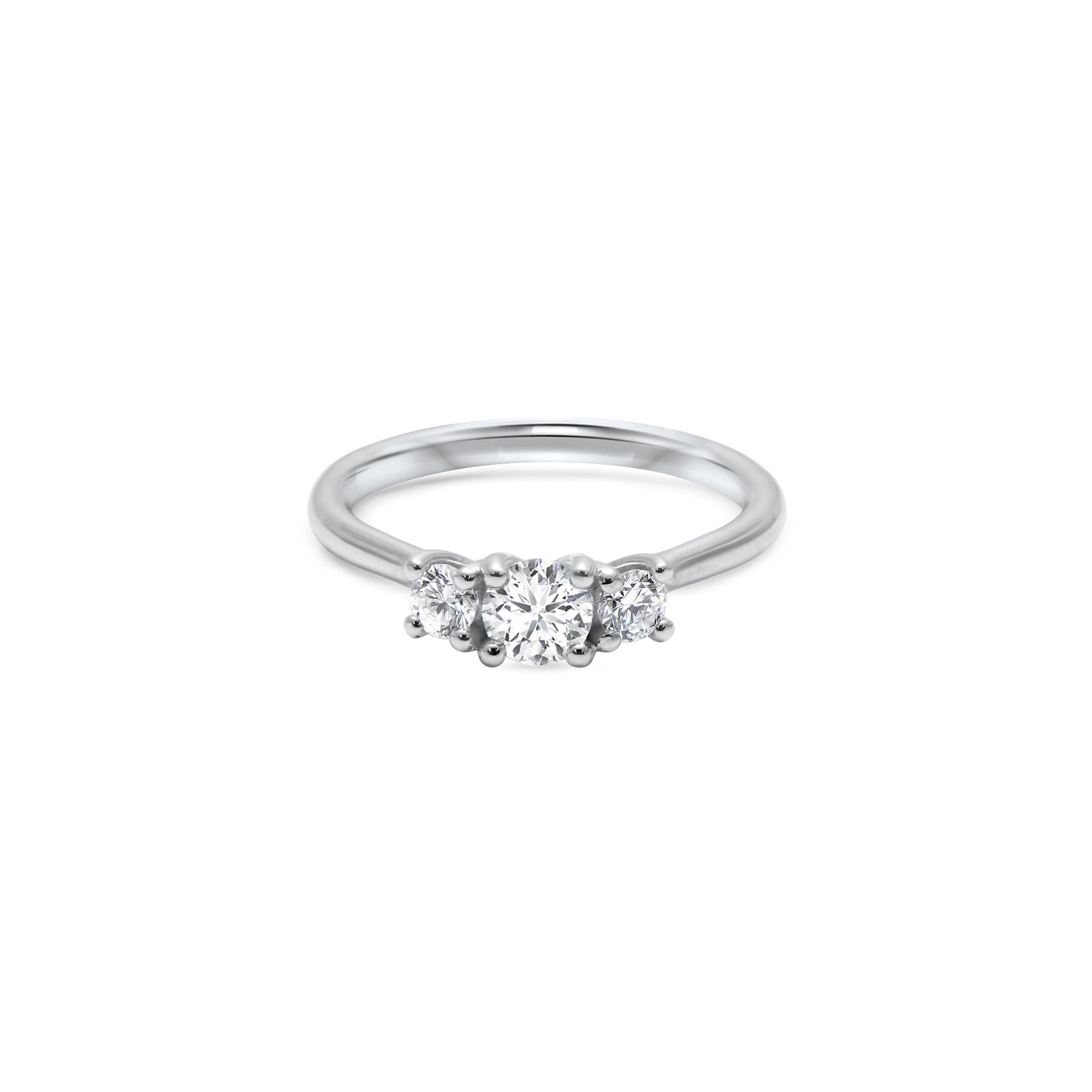 Three Little Birds 0.30 carats - whitegold 18k – Engagement Ring gold 18k with diamond(s) – product view
